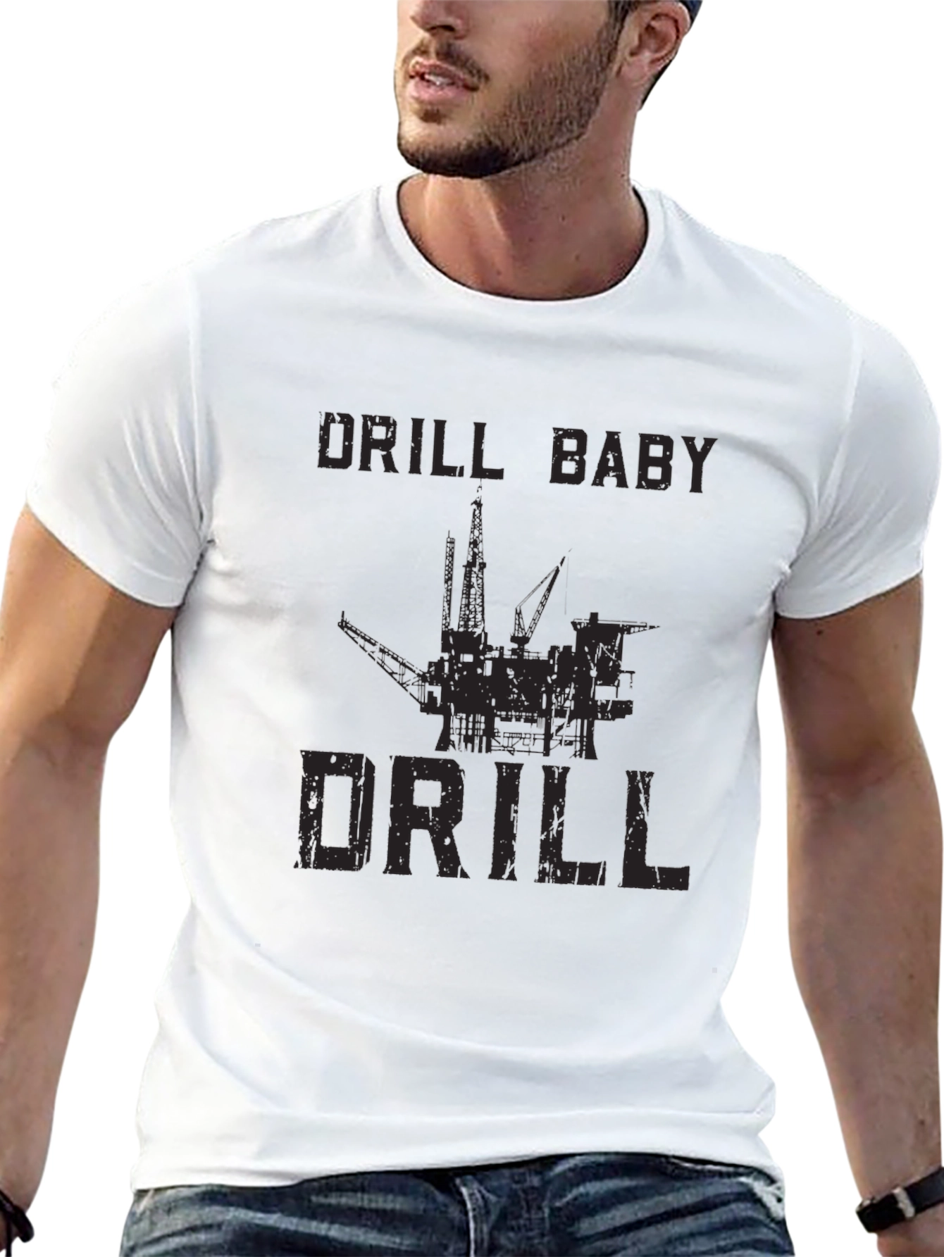 Black Drill Baby Drill Graphic Tee view 13