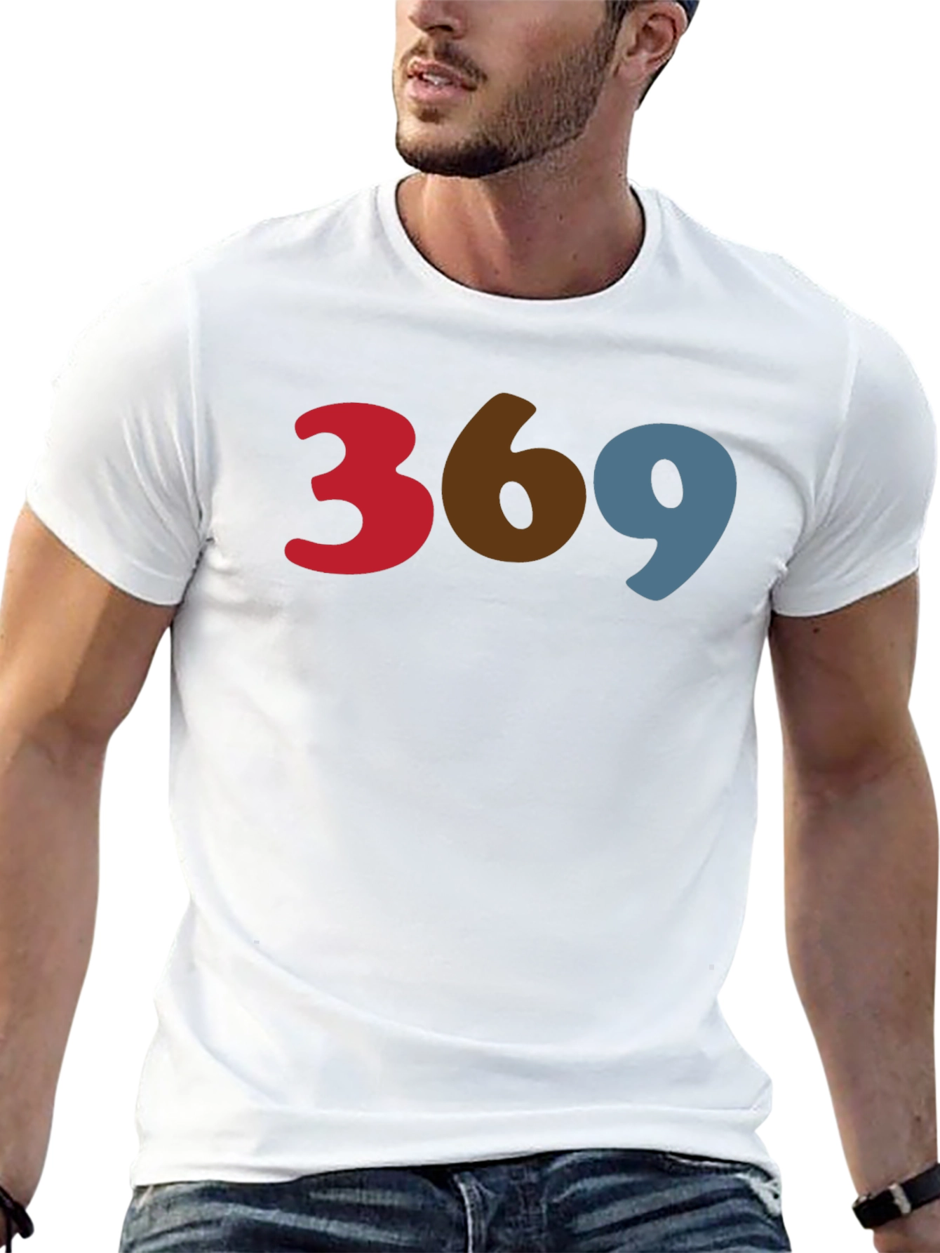 Black 369 Graphic Print T-Shirt view 13