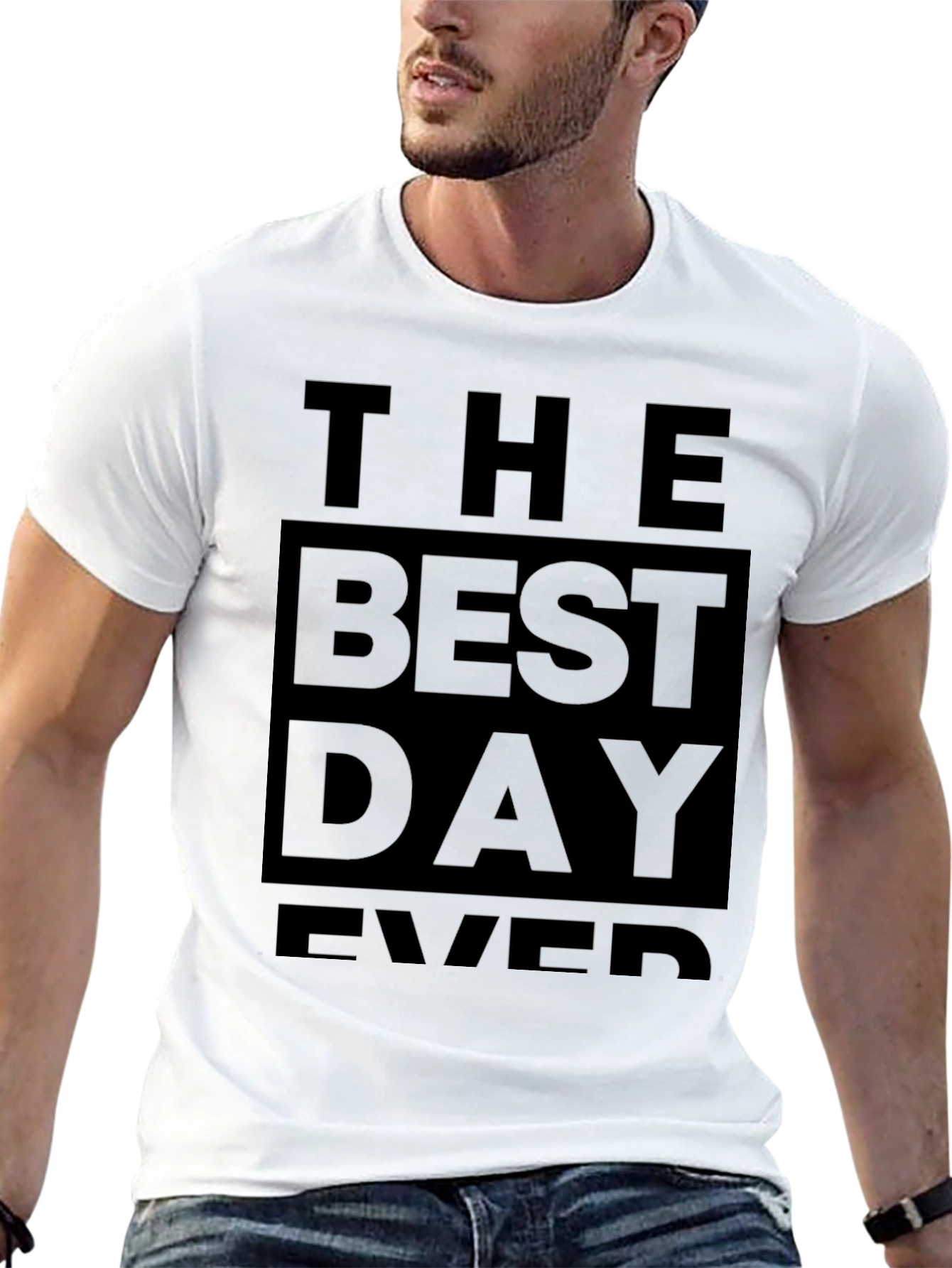 Black The Best Day Ever Graphic T-Shirt view 13
