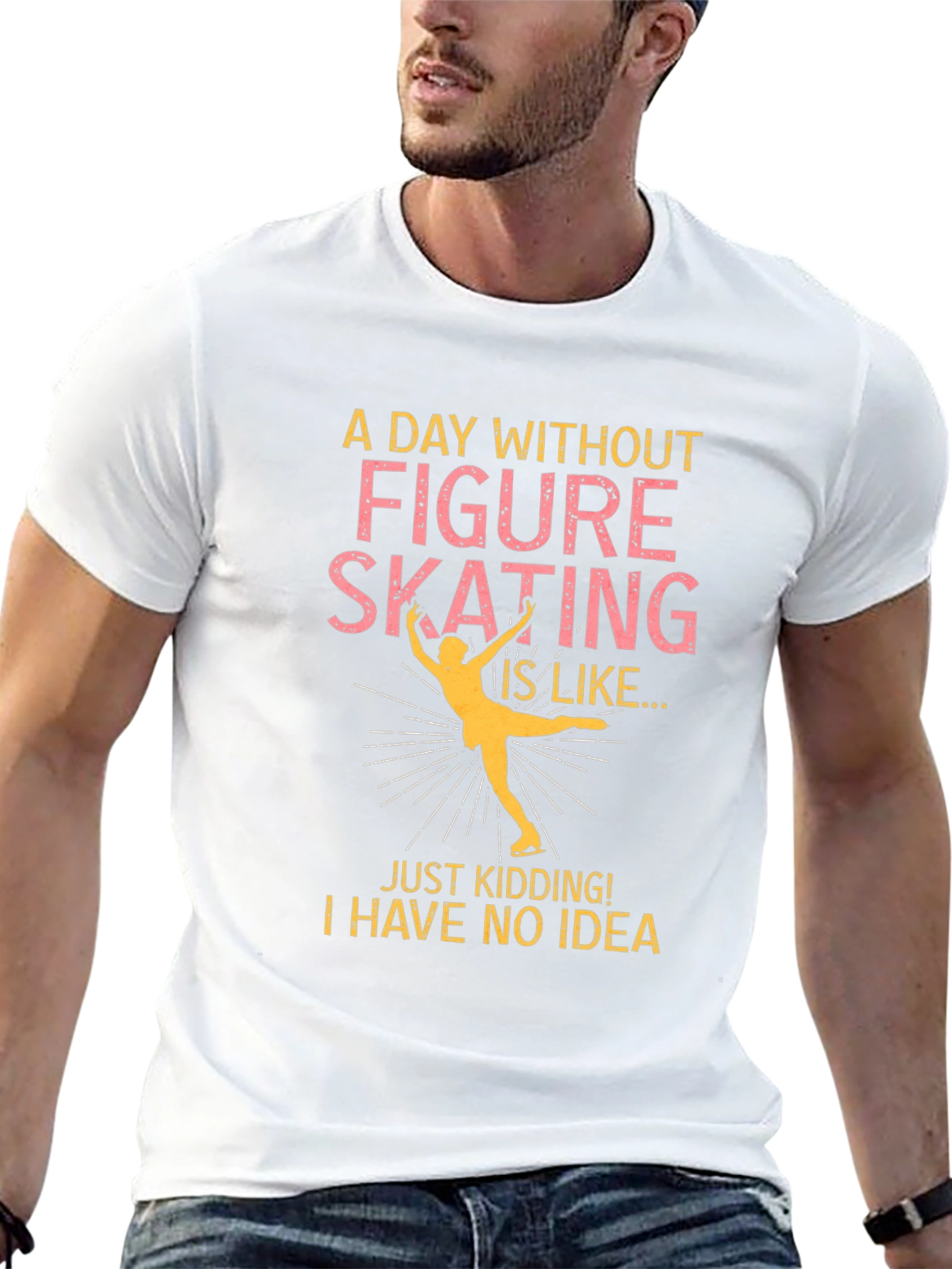 Black Figure Skating Humor T-Shirt view 13