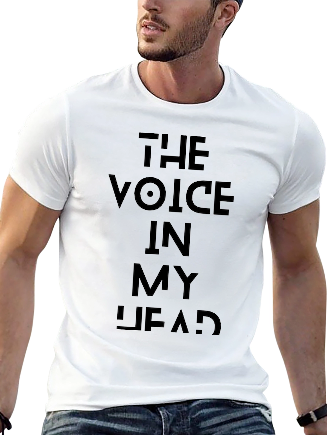 Black The Voice in My Head Graphic Tee - Black T-Shirt view 13