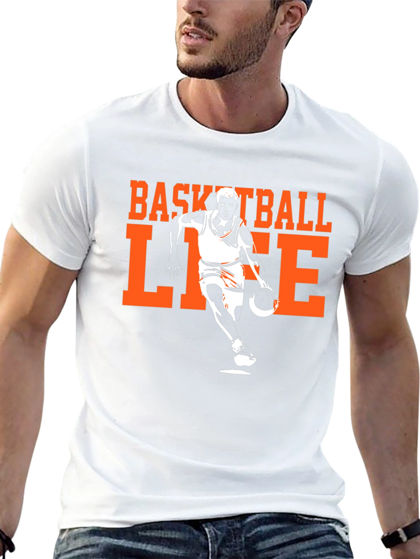 Black Basketball Life Graphic Tee view 13