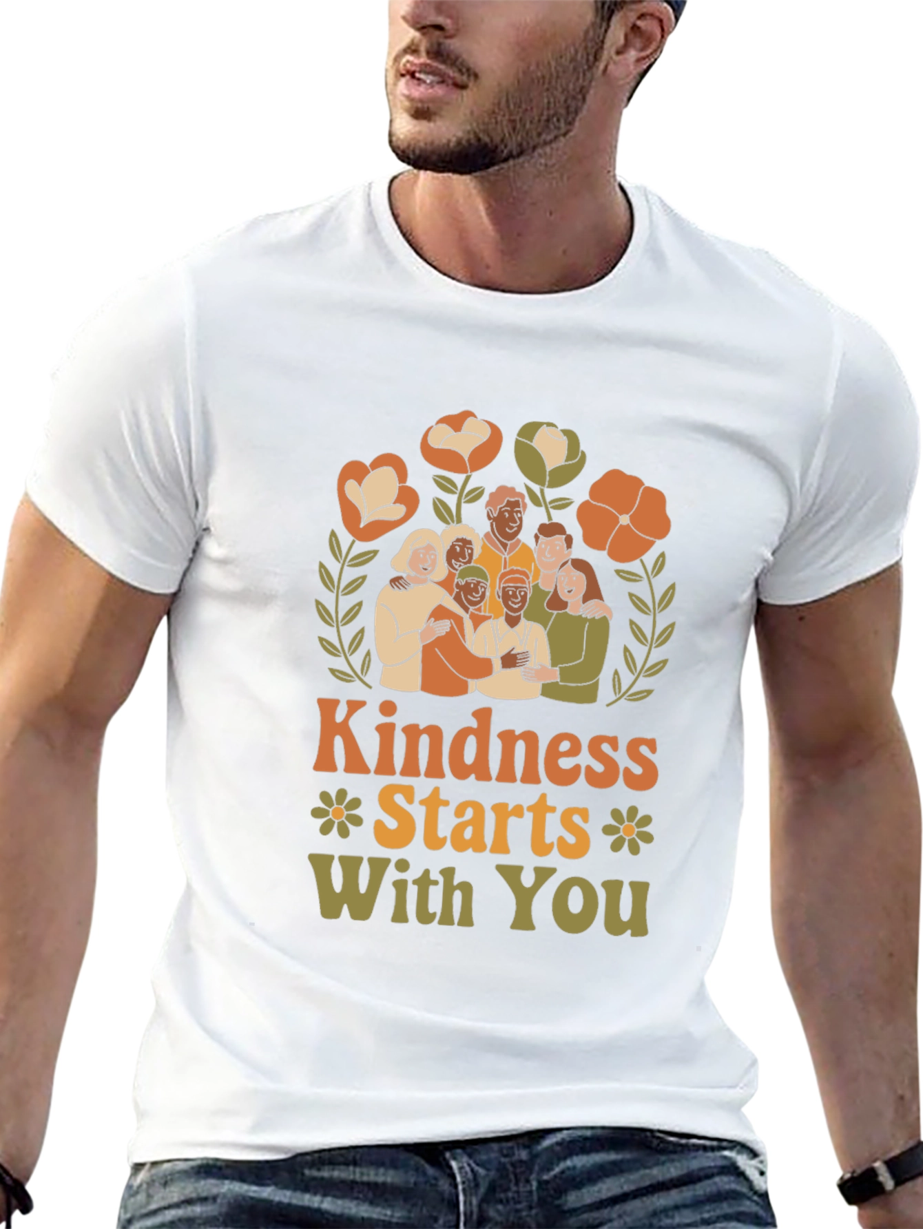 Black Kindness Starts With You Graphic Tee view 13