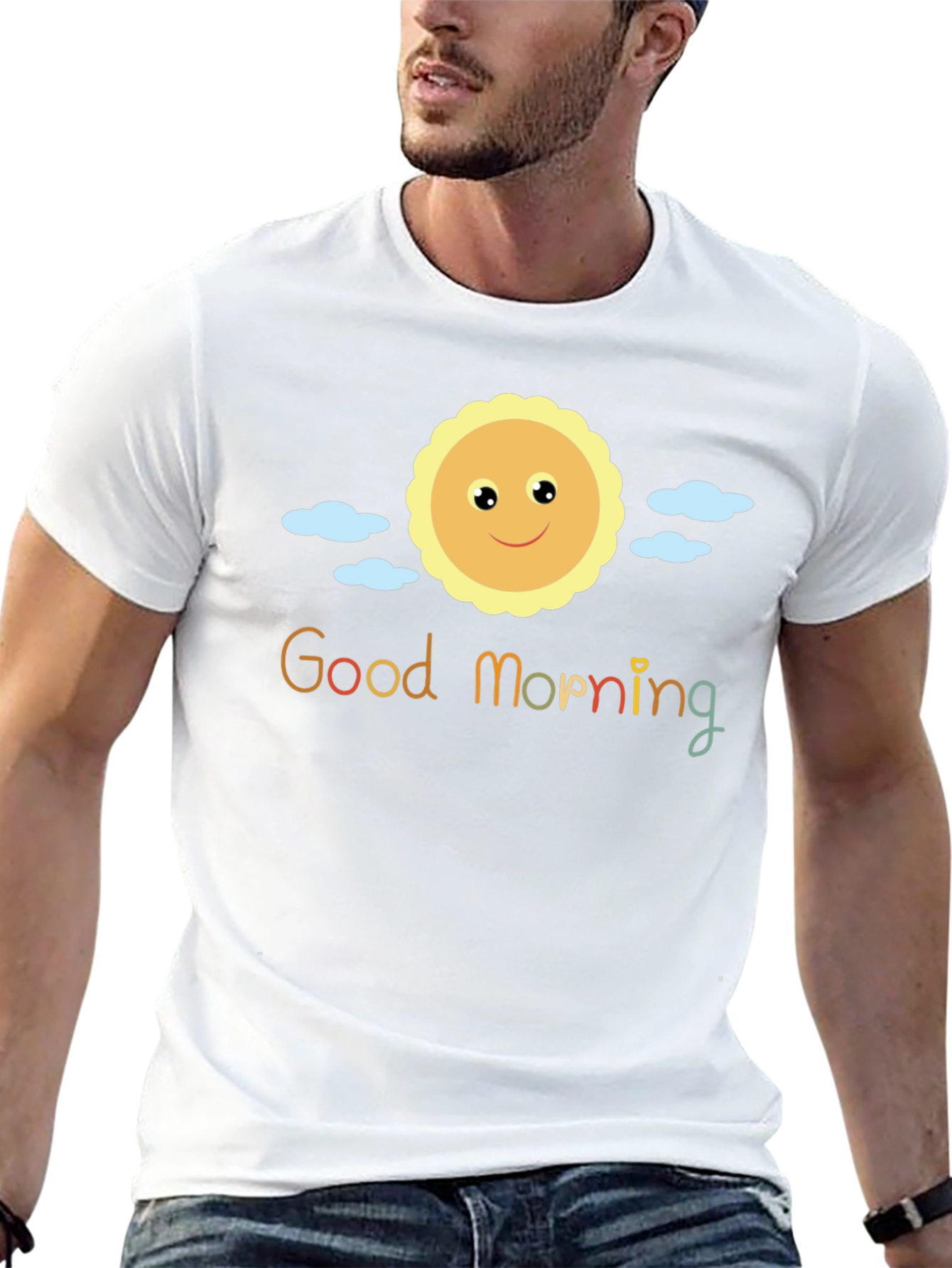 Black Good Morning Sun Graphic Tee - Black view 13
