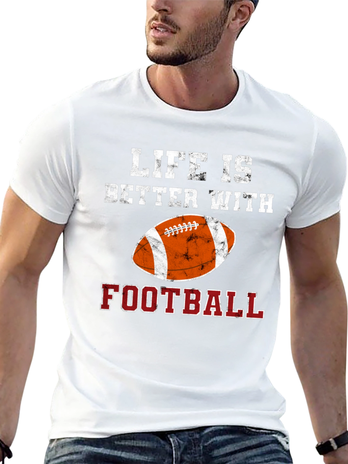 Black Life Is Better With Football T-Shirt view 13
