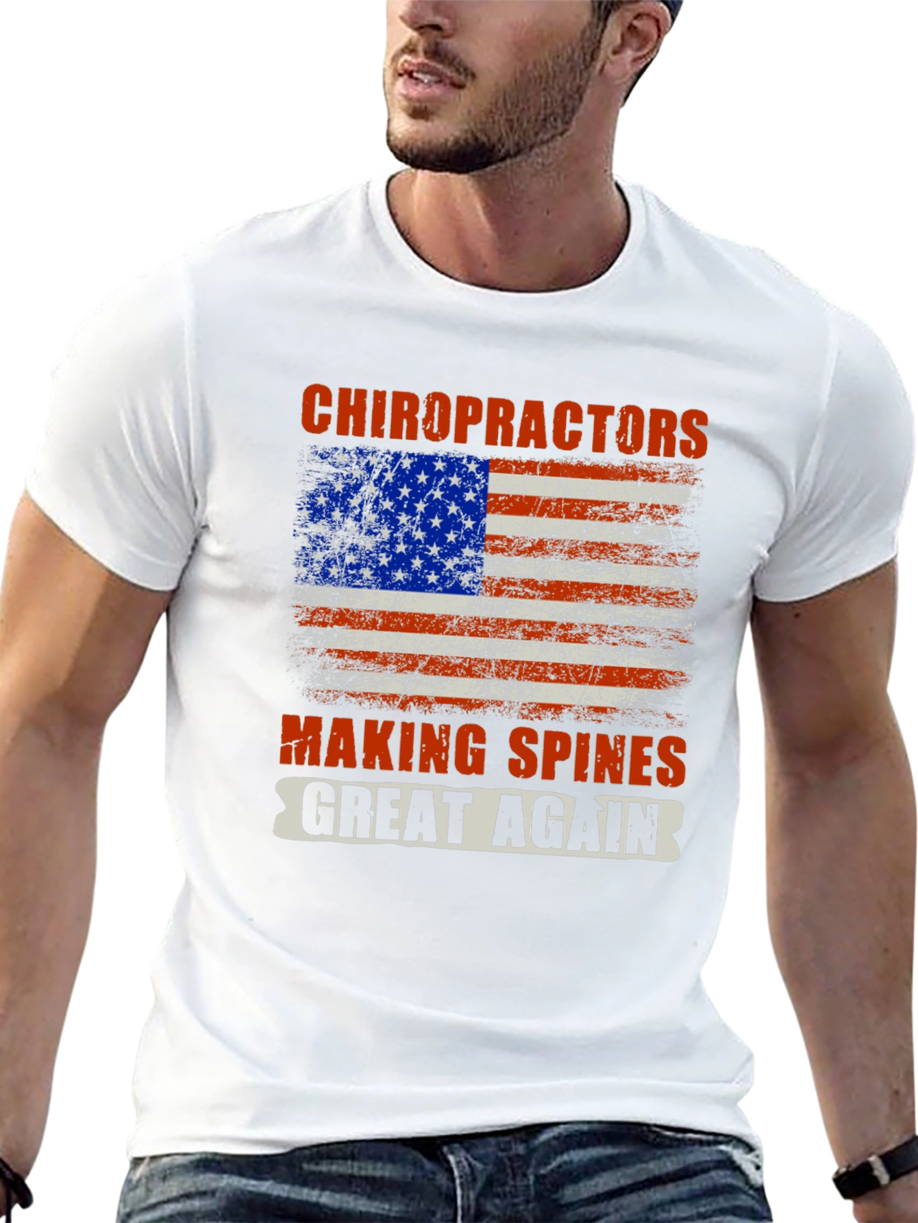 Black Chiropractors Making Spines Great Again T-Shirt view 13