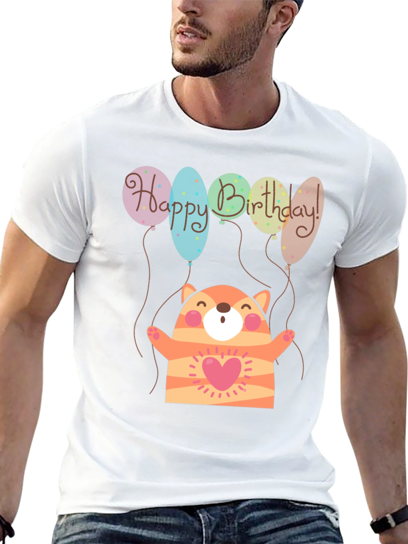 Black Birthday Cat T-Shirt - Cute & Fun Design view 13