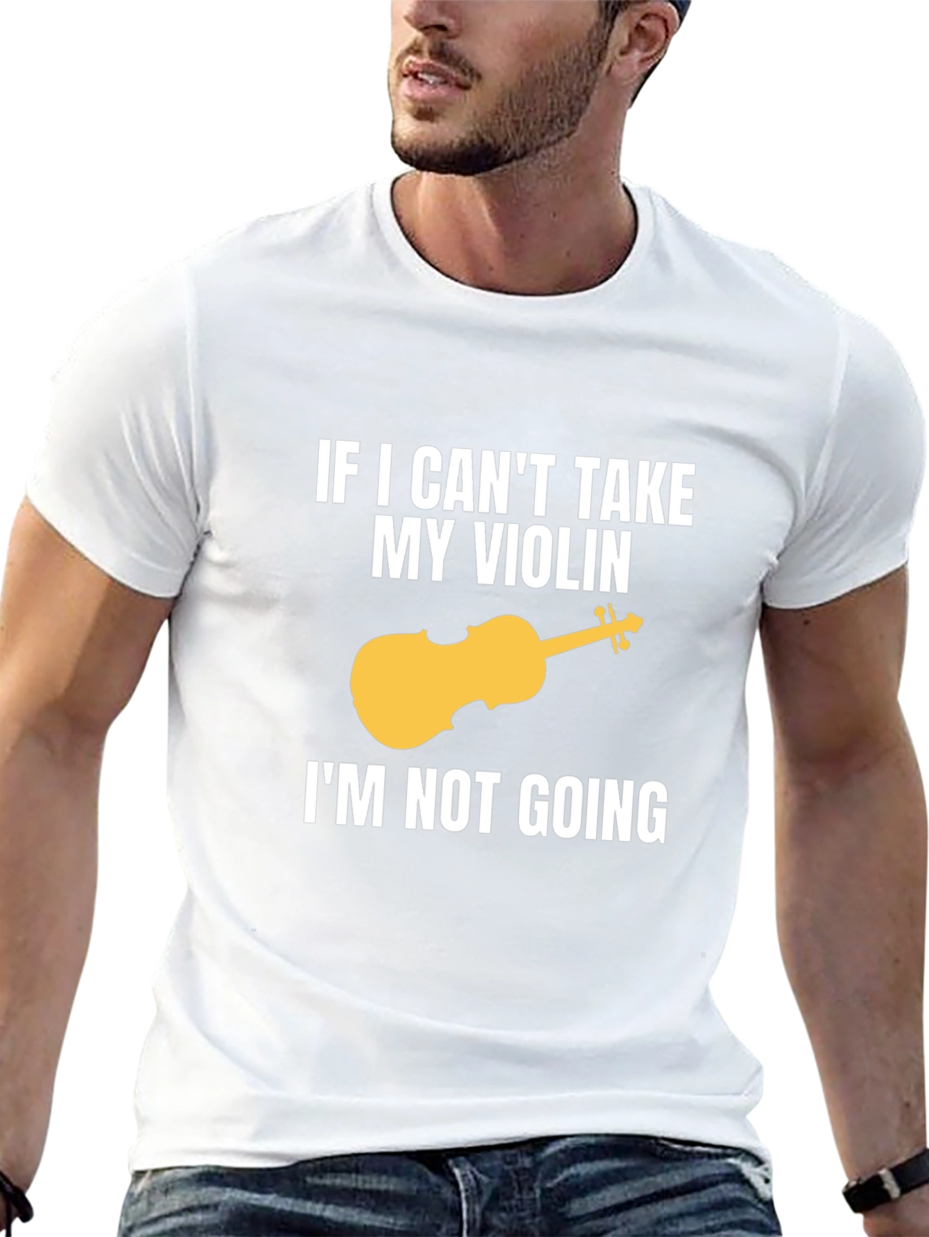 Black Funny Violinist T-Shirt - If I Can't Take My Violin view 13