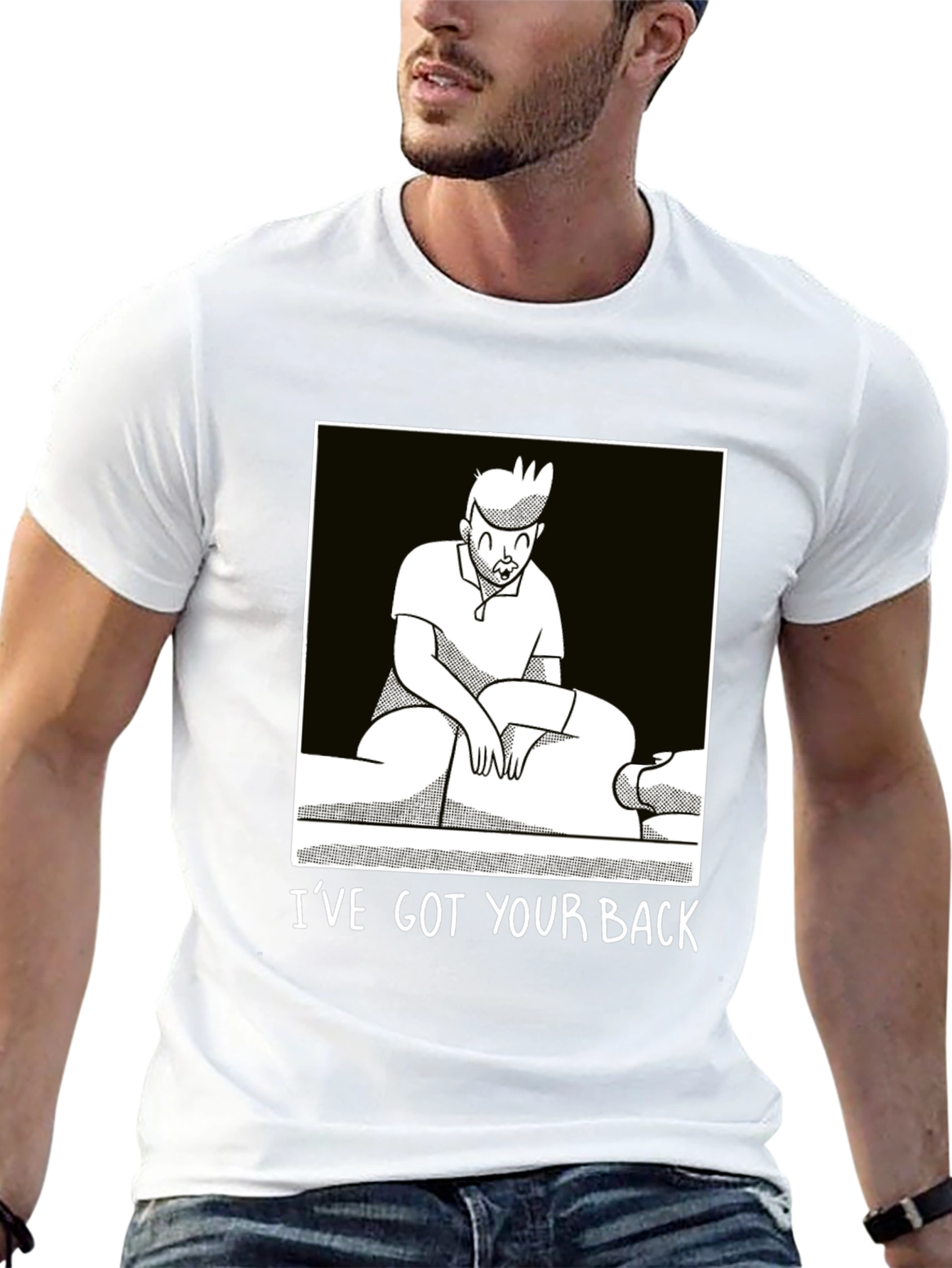 Black I've Got Your Back Chiropractic T-Shirt view 13