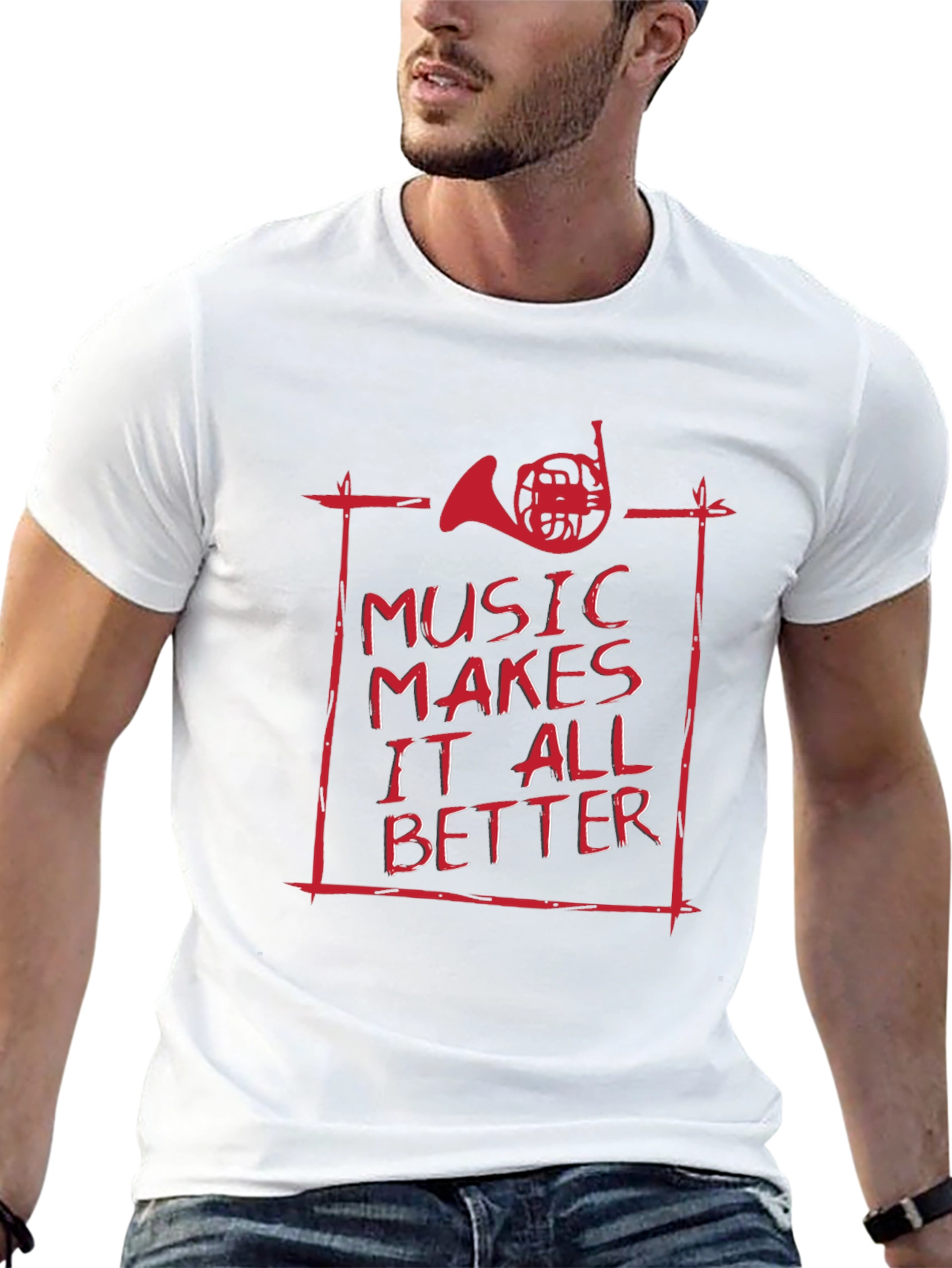 Black Music Makes It All Better T-Shirt view 13