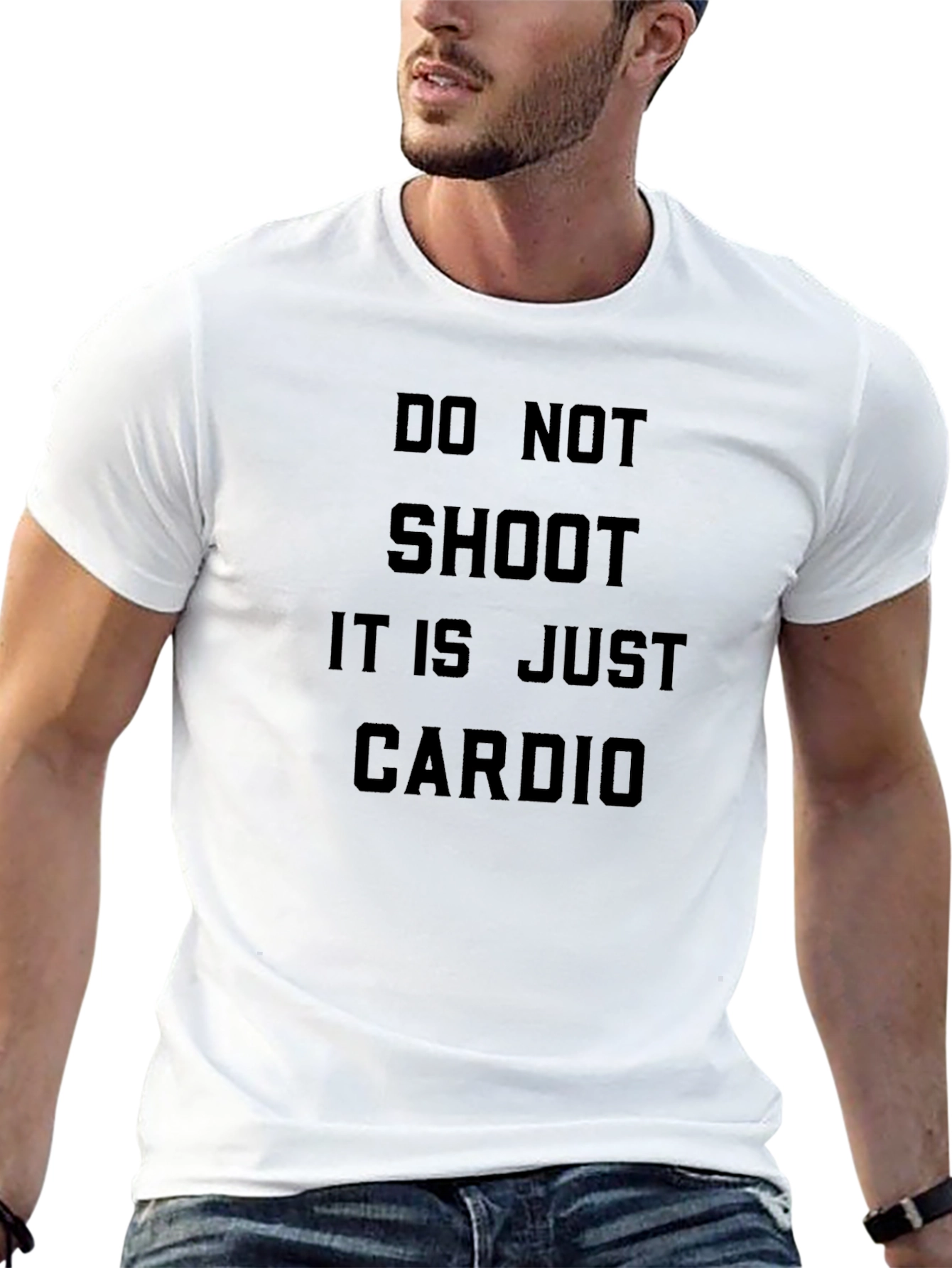 Black Do Not Shoot Cardio T-Shirt view 13