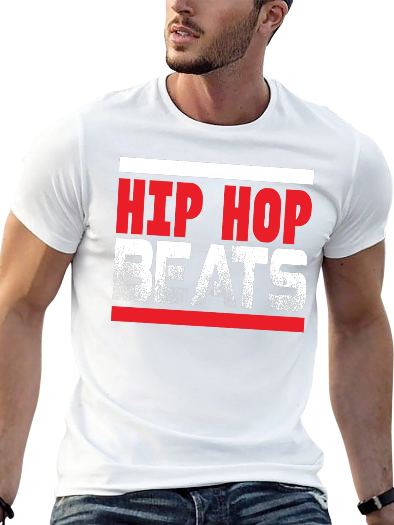 Black Hip Hop Beats Graphic Tee view 13