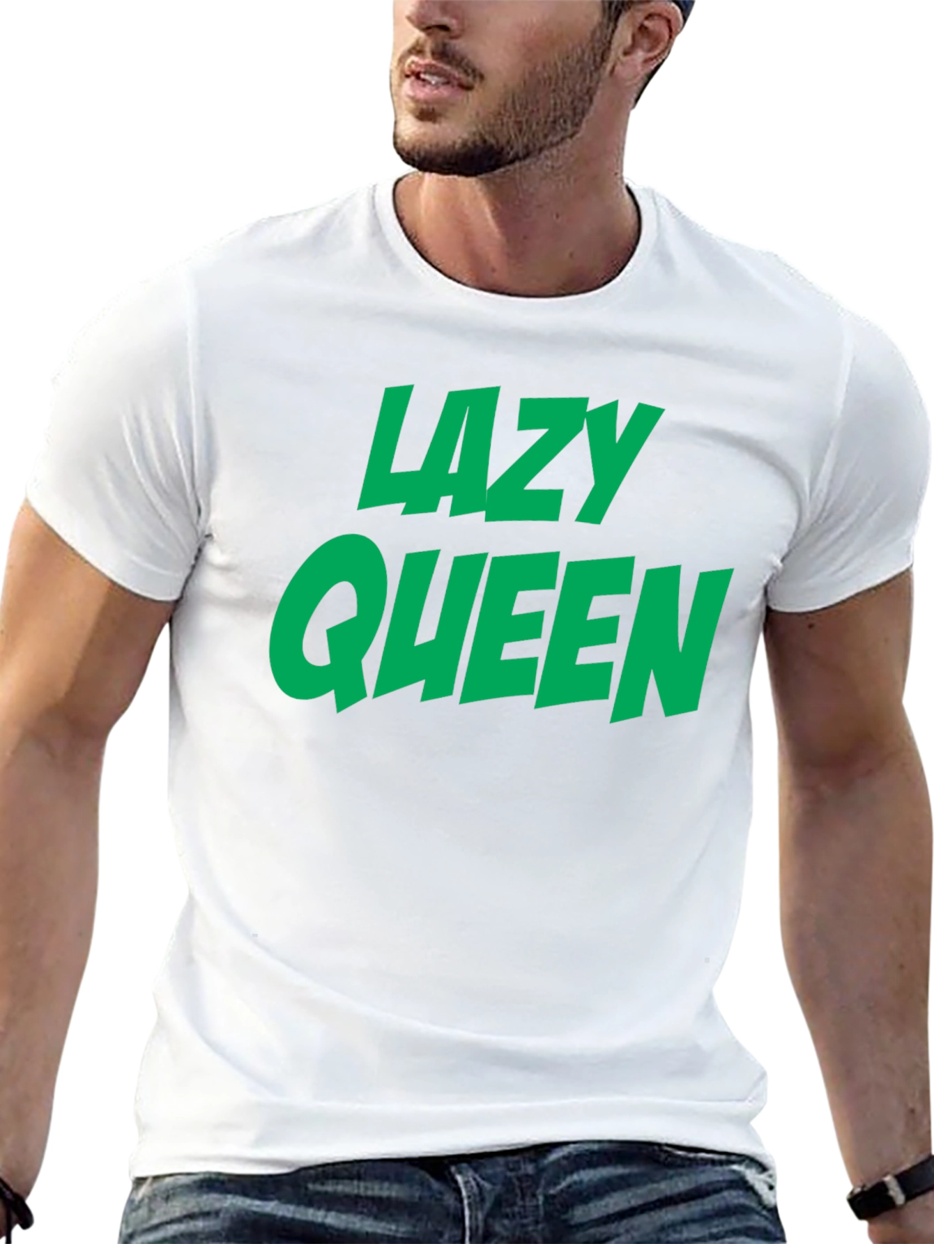 Black Lazy Queen Graphic Tee - Black view 13