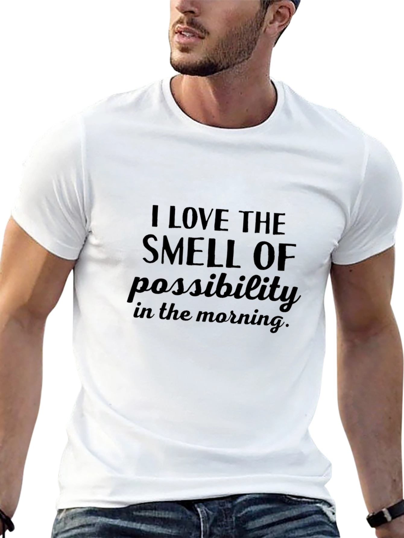 Black I Love the Smell of Possibility T-Shirt view 13