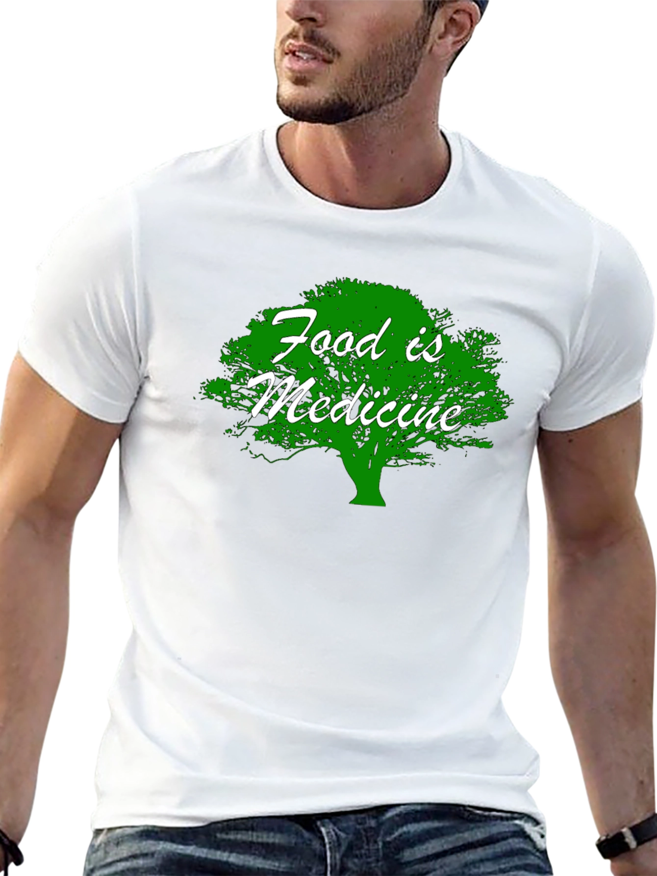 Black Food is Medicine T-Shirt - Organic Health Tee view 13