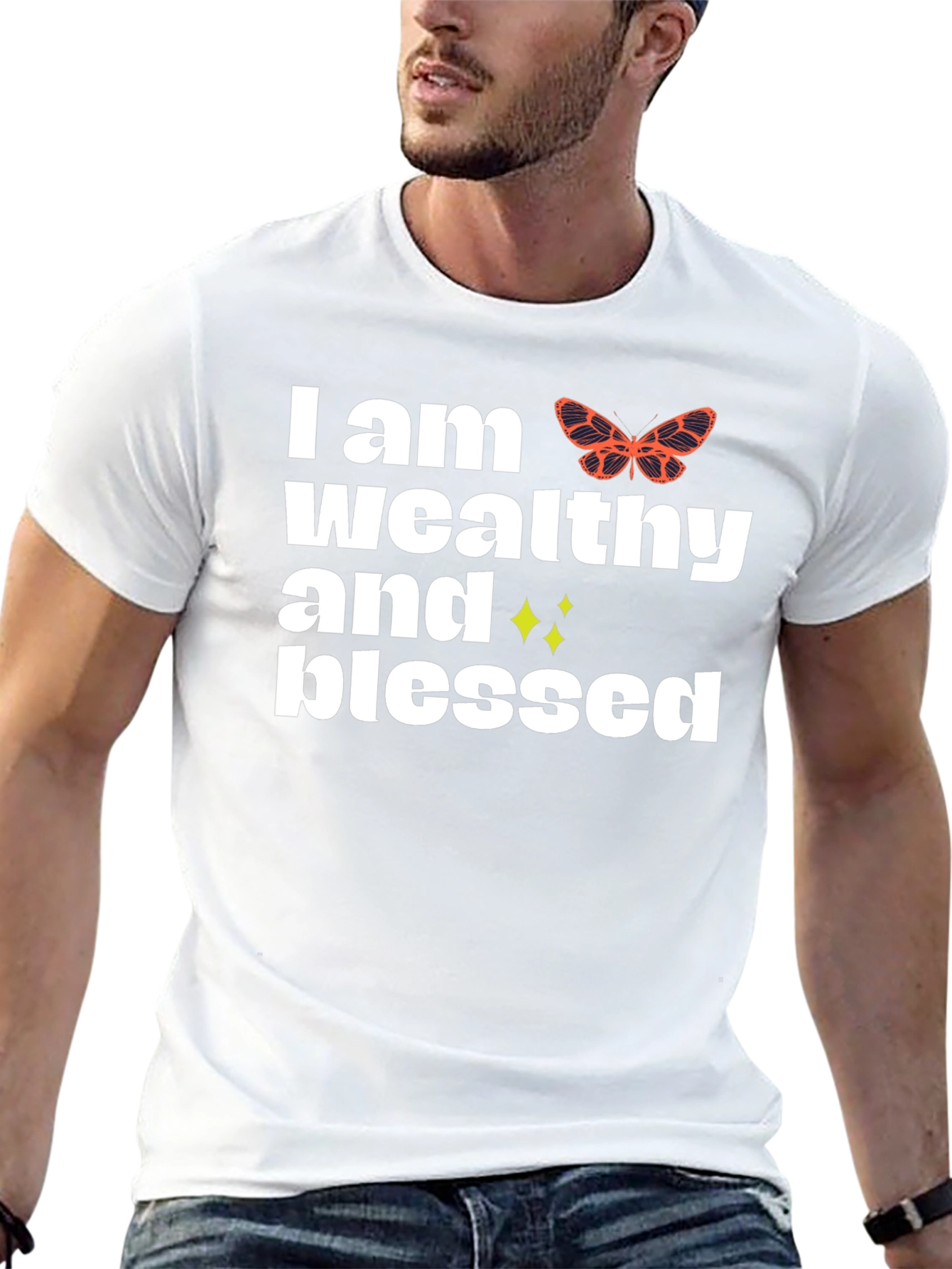 Black Wealthy & Blessed Graphic Tee - Stylish Comfort view 13
