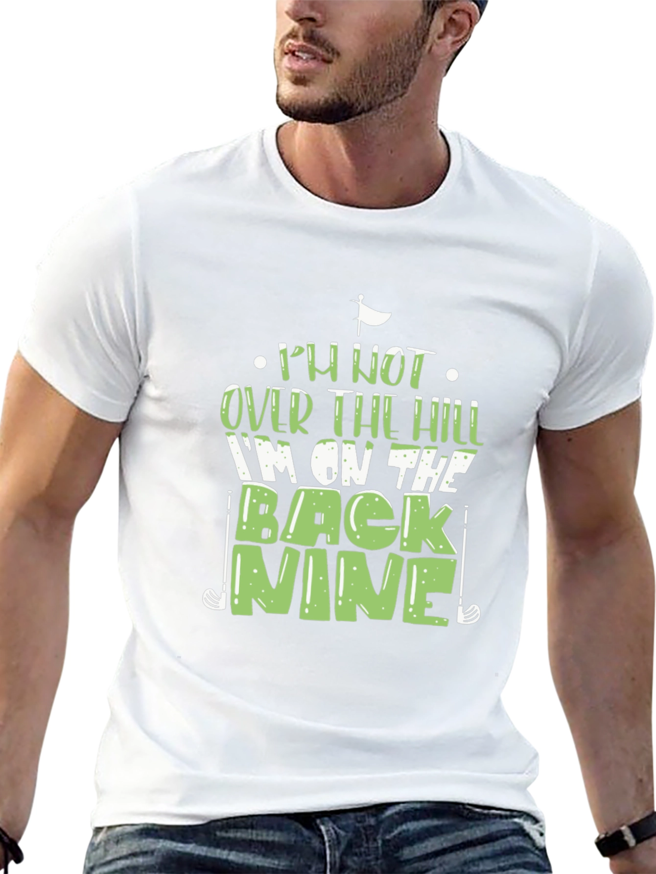 Black Funny Golf T-Shirt - Back Nine Humor Tee view 13