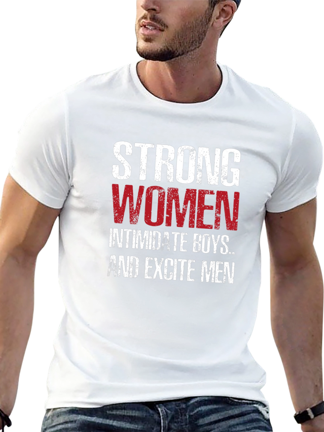 Black Strong Women T-Shirt -  Empowering Graphic Tee view 13