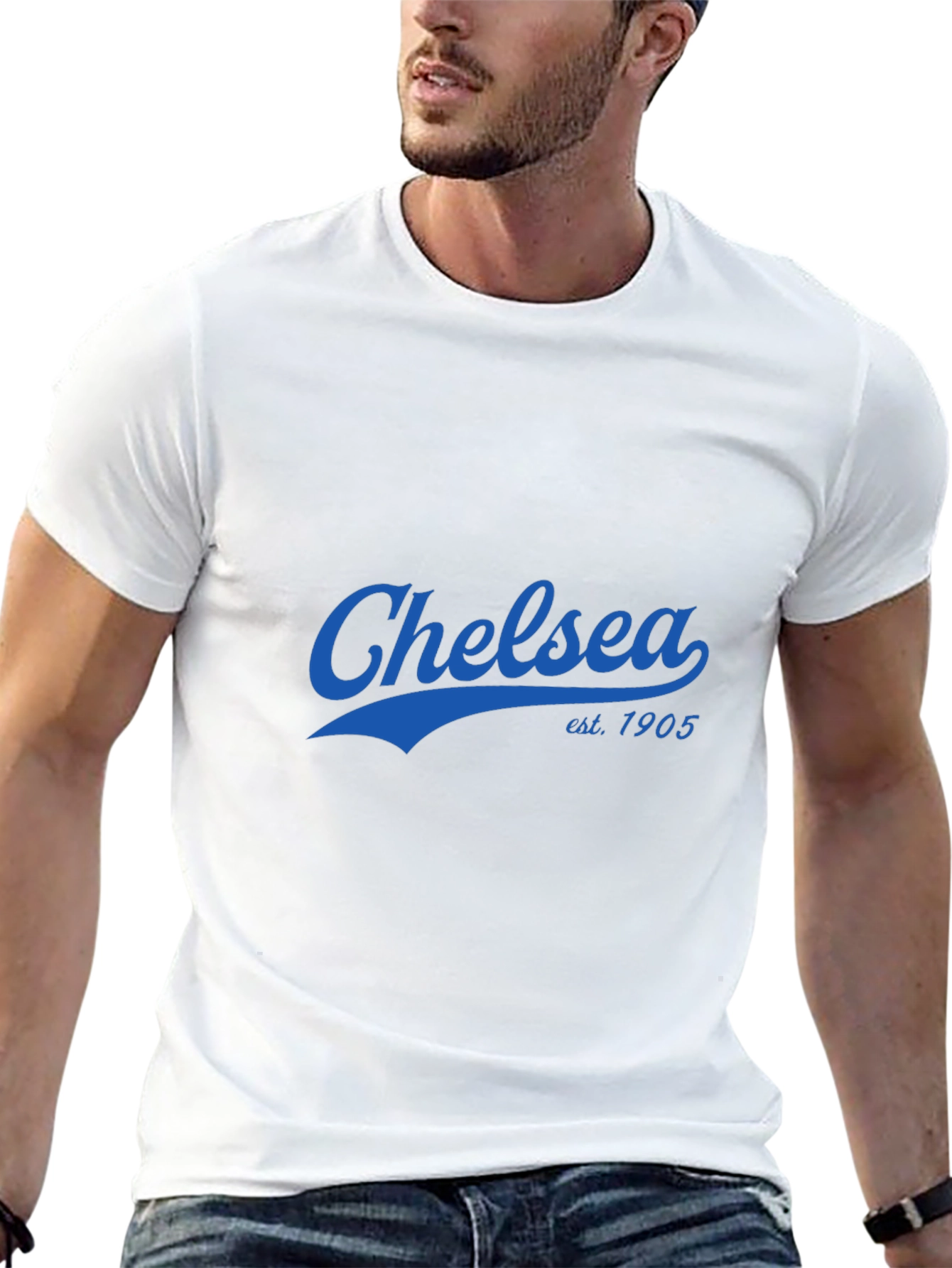 Black Chelsea FC Est. 1905 T-Shirt view 13