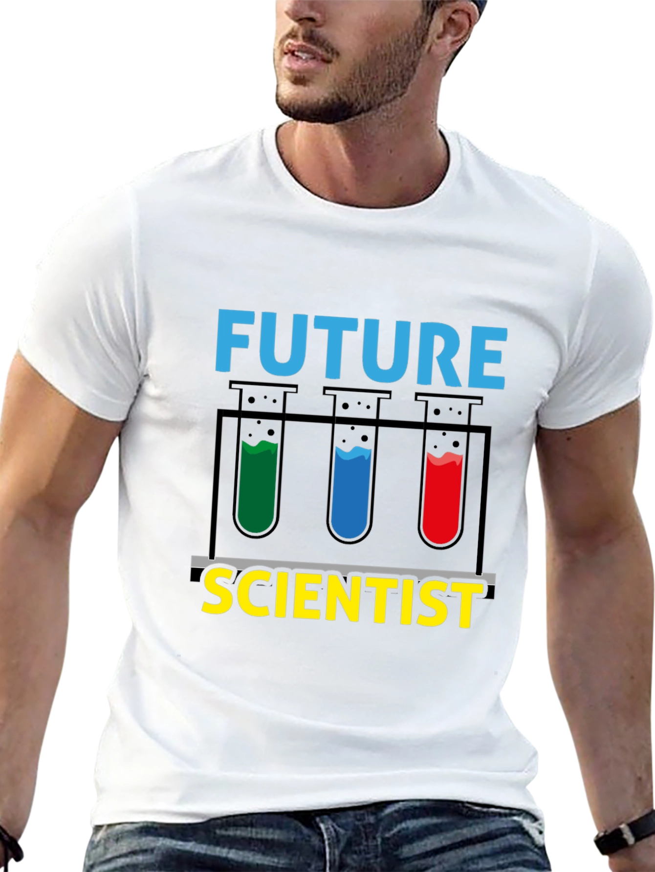 Black Future Scientist T-Shirt - Science Experiment Design view 13