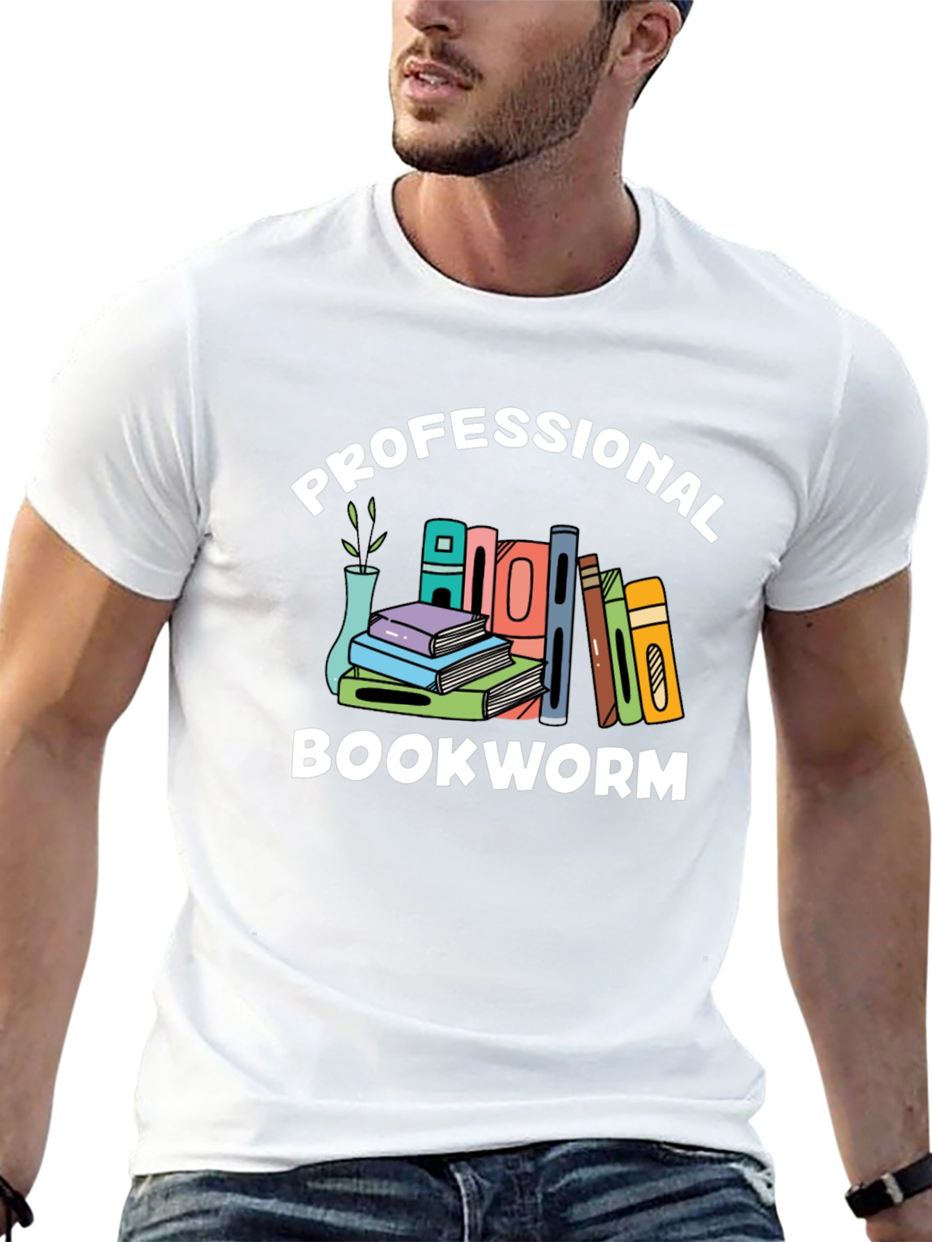 Black Professional Bookworm T-Shirt - Reading Lover Tee view 13