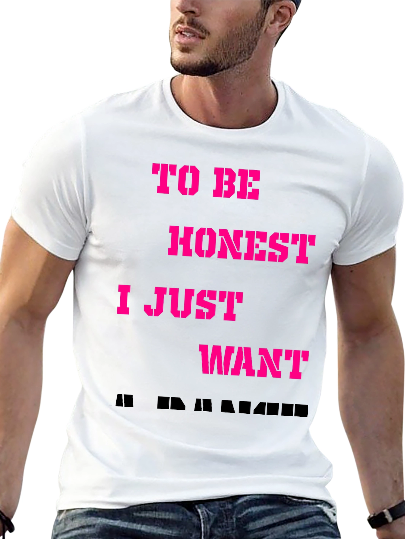 Black Funny To Be Honest T-Shirt view 13