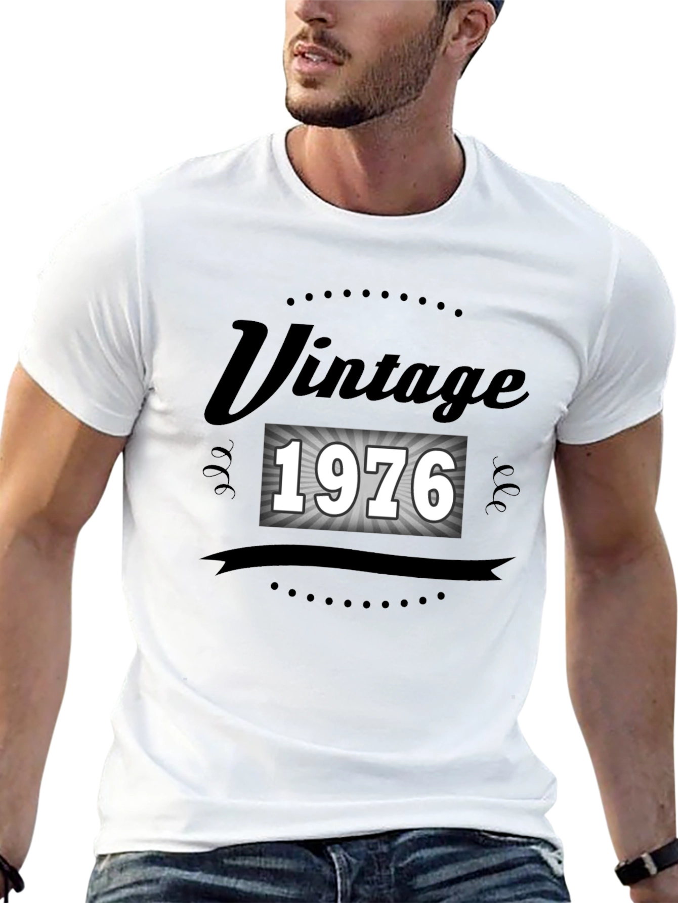 Black Vintage 1976 Graphic T-Shirt - Retro Style view 13