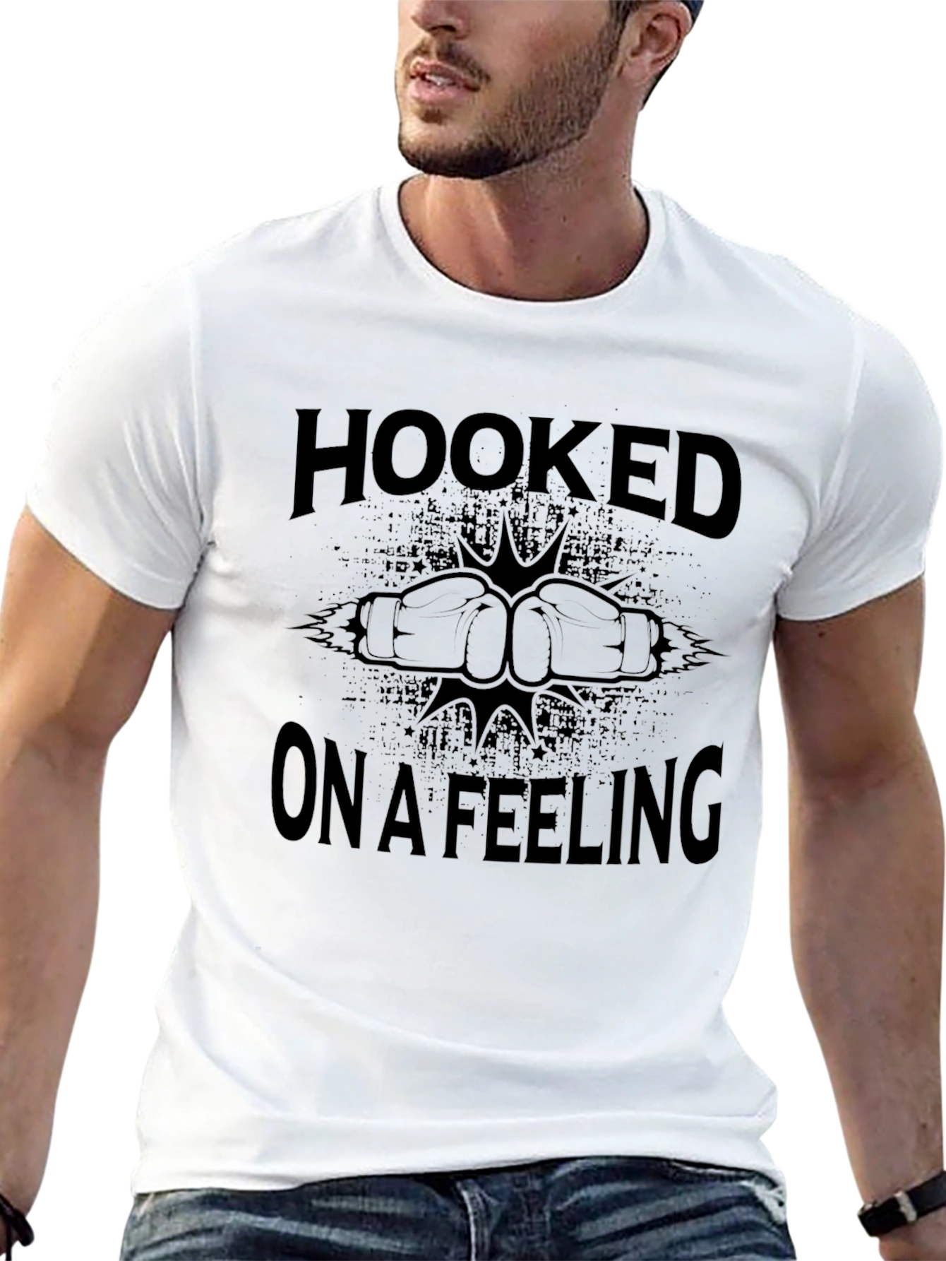 Black Hooked On A Feeling Graphic T-Shirt view 13