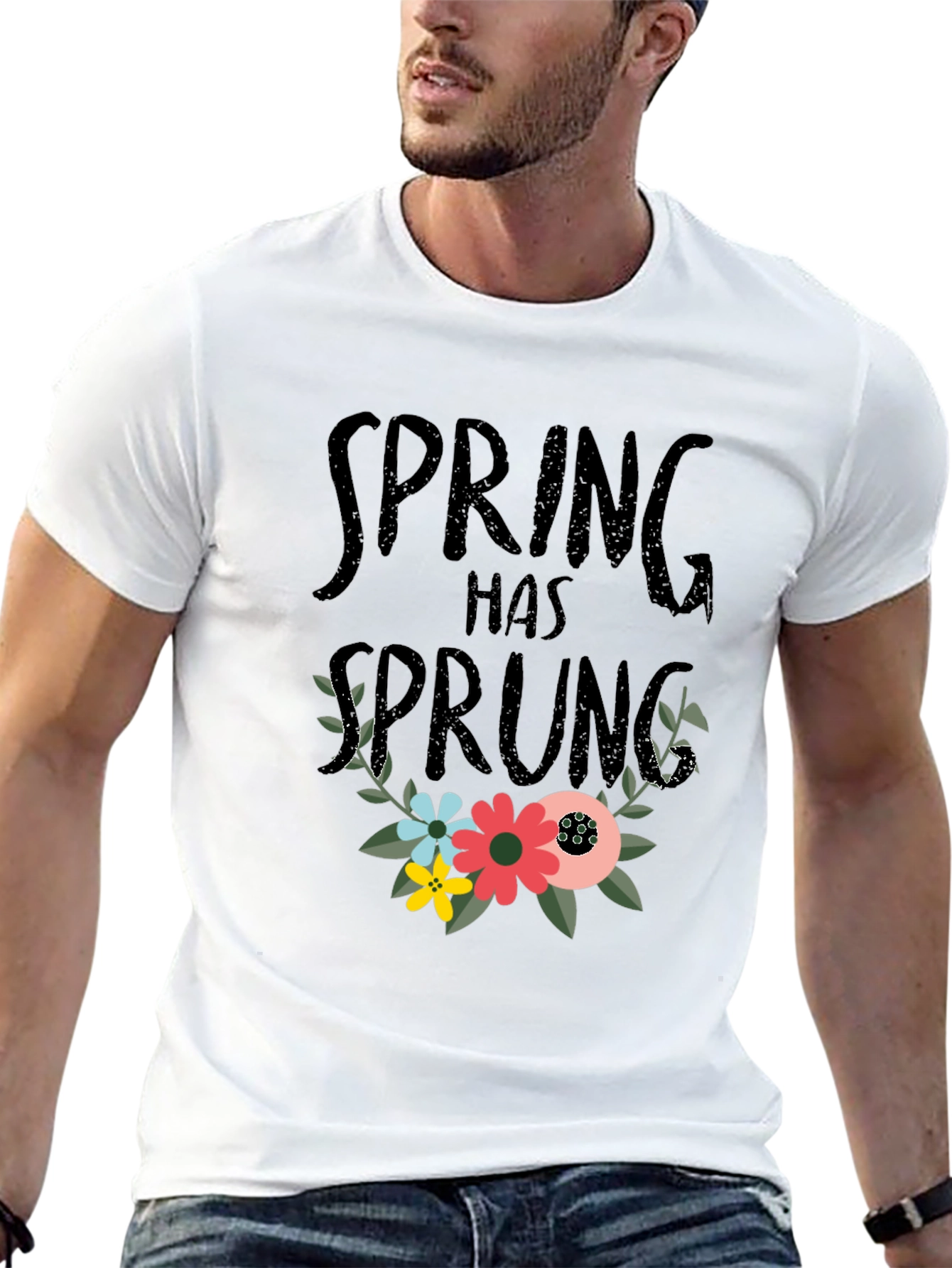 Black Spring Has Sprung Floral T-Shirt - Black view 13