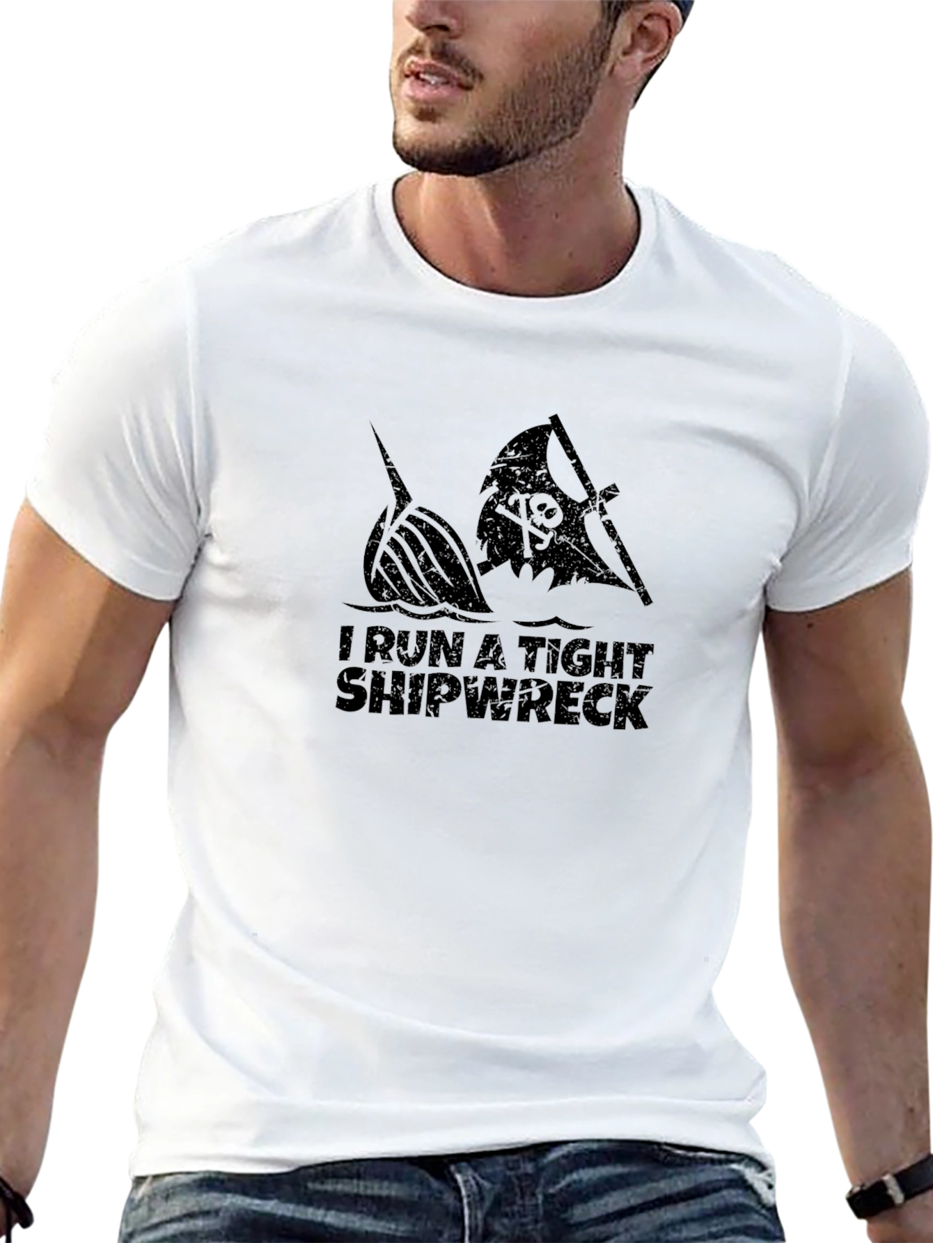 Black Tight Shipwreck Black T-Shirt view 13