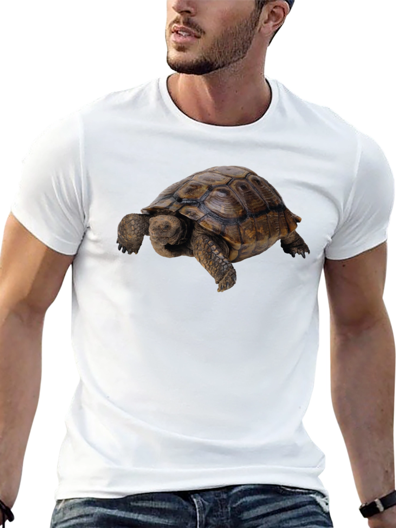 Black Tortoise Graphic Tee - Classic Crew Neck view 13