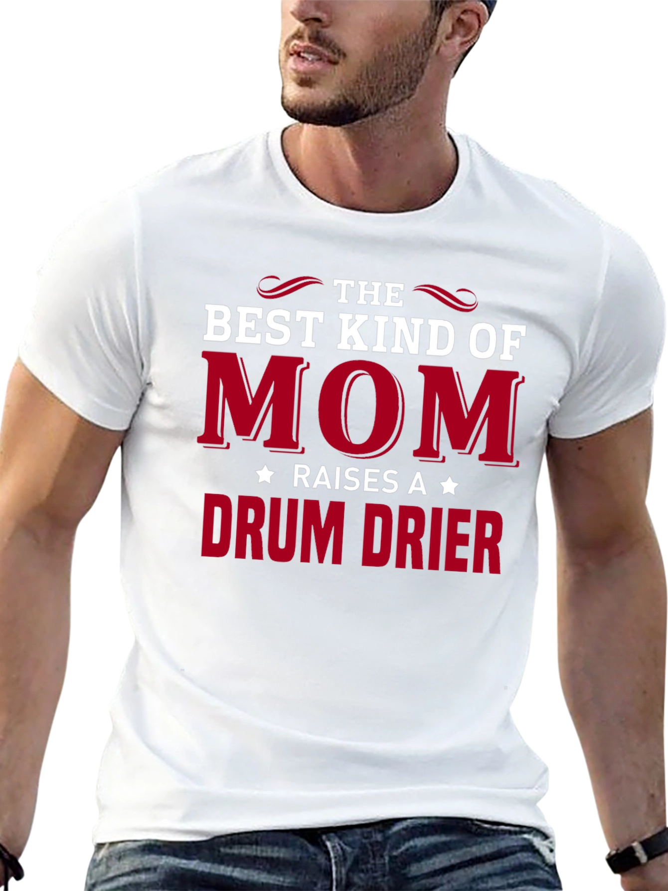 Black Best Kind of Mom Drum Drier T-Shirt view 13