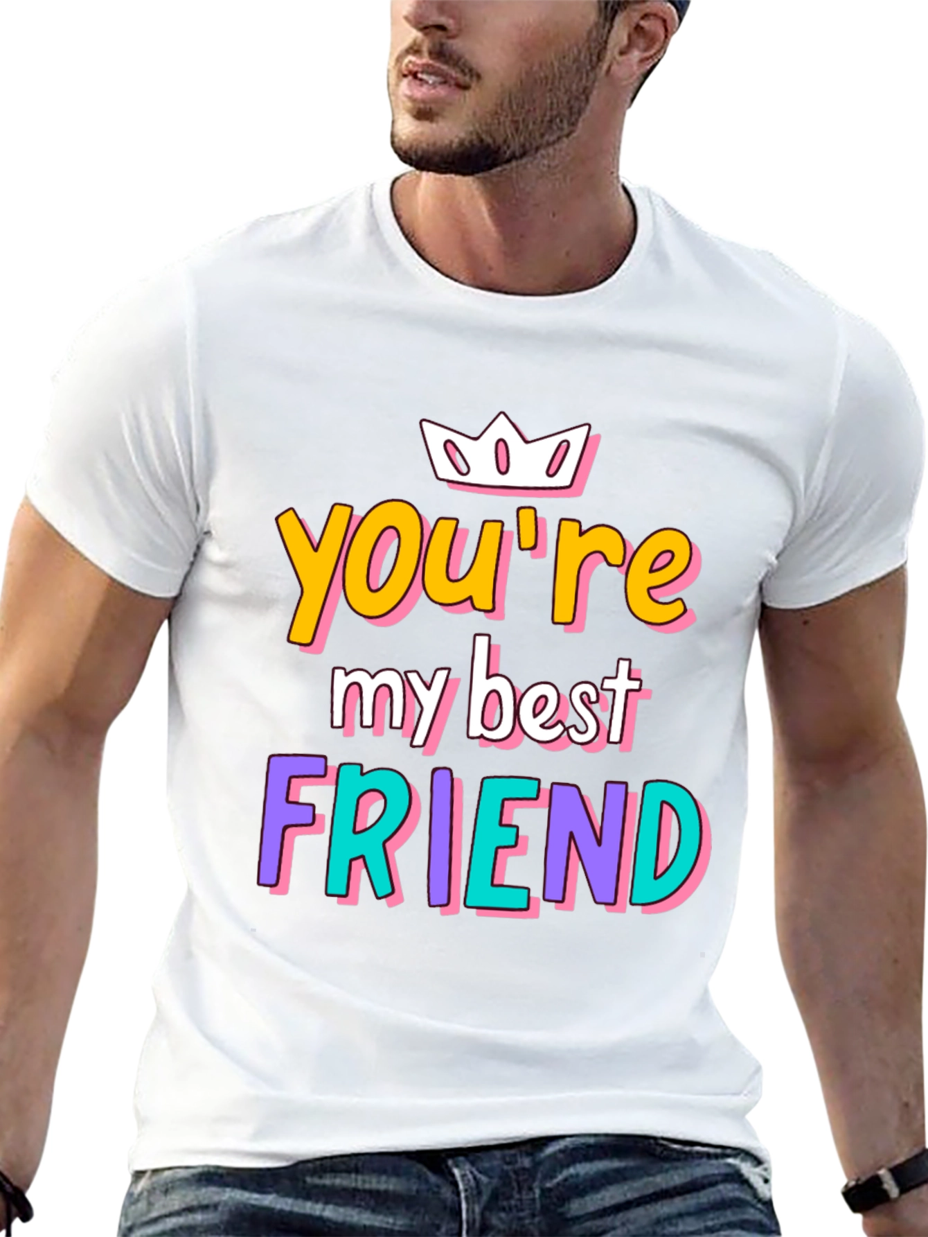 Black You're My Best Friend Graphic Tee view 13