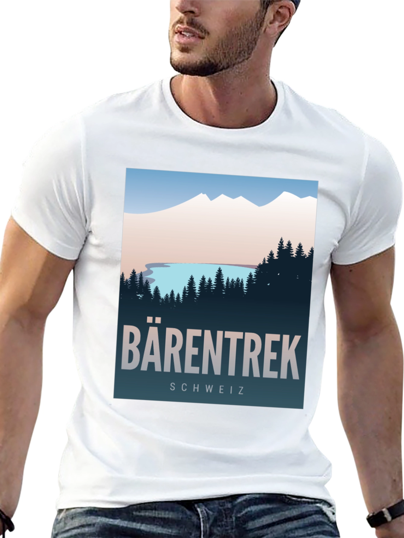 Black Barentrek Schweiz Graphic T-Shirt - Adventure Awaits! view 13