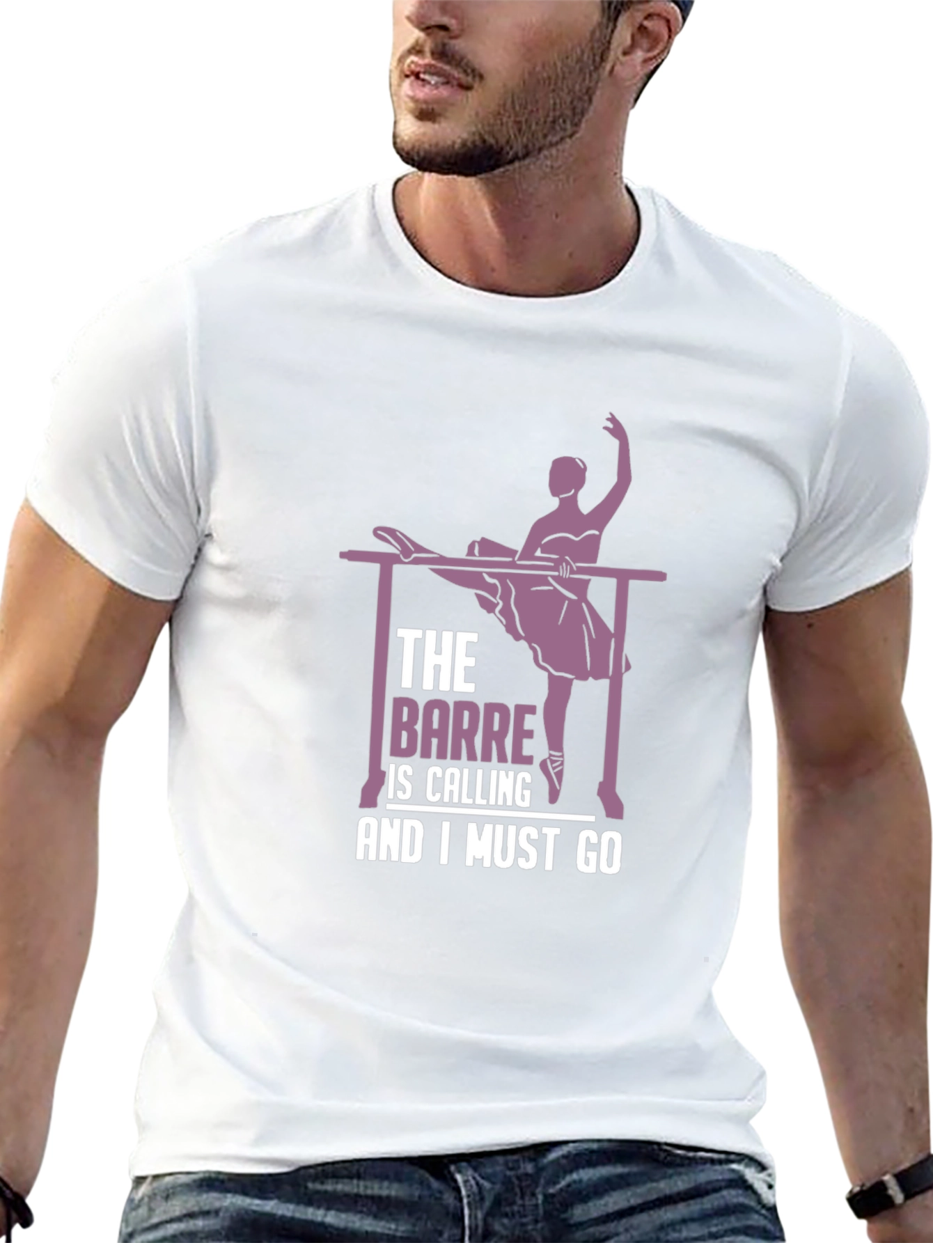 Black Ballet Barre Calling T-Shirt - Dance Apparel view 13