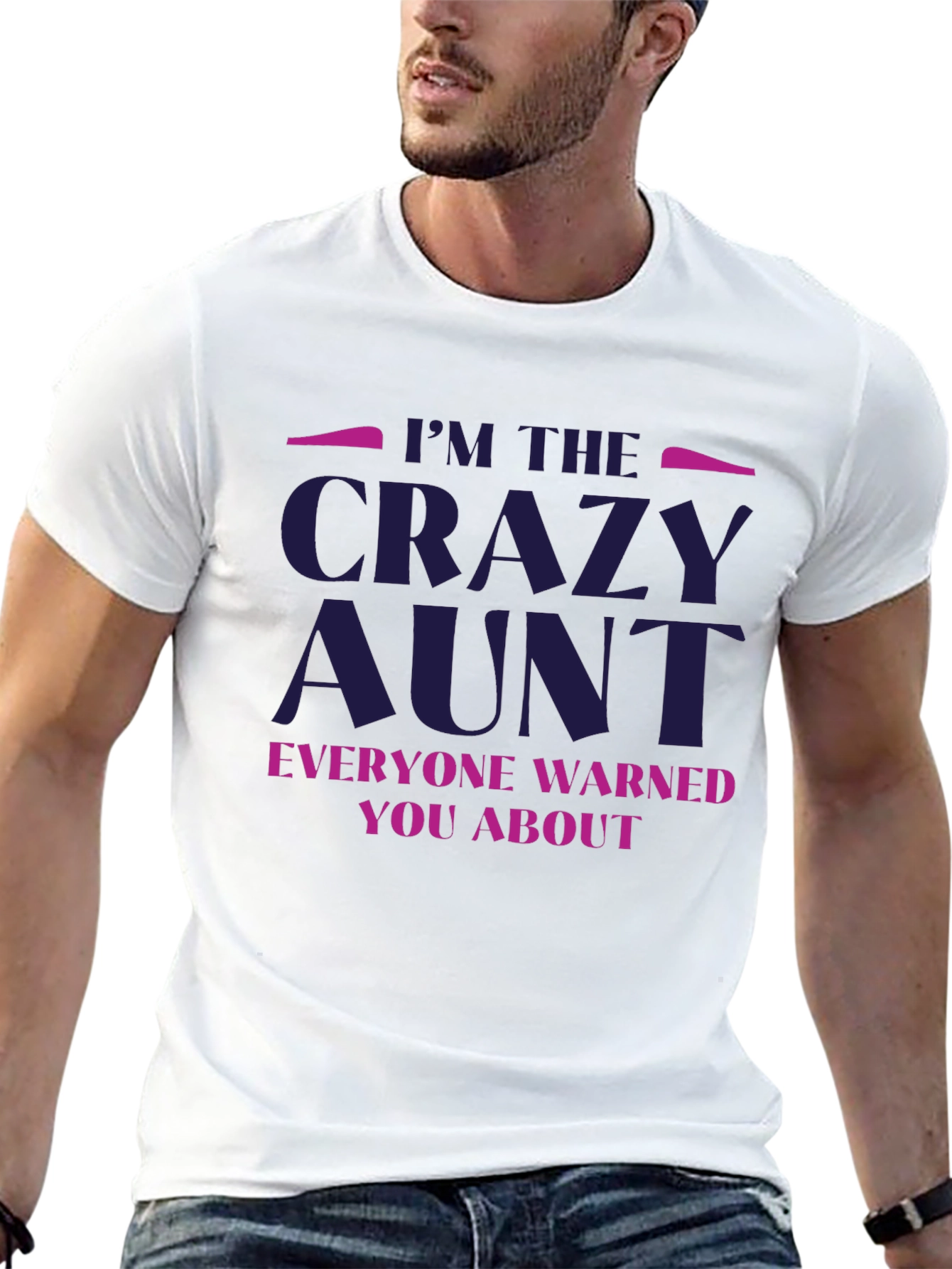 Black I'm The Crazy Aunt T-Shirt view 13