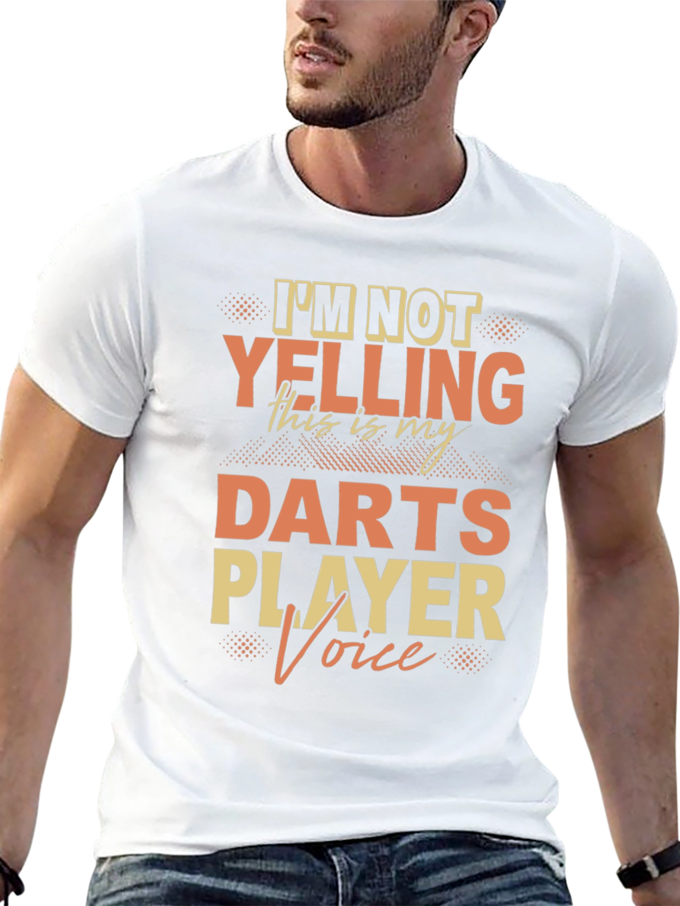 Black Darts Player Voice T-Shirt - Novelty Tee view 13