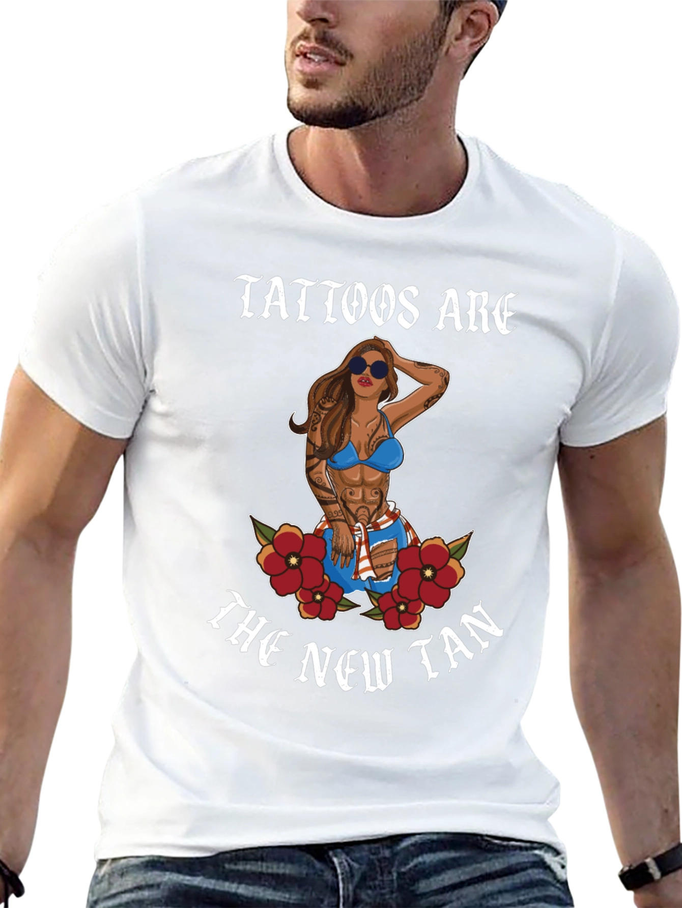 Tattoos Are The New Tan Graphic Tee - 13