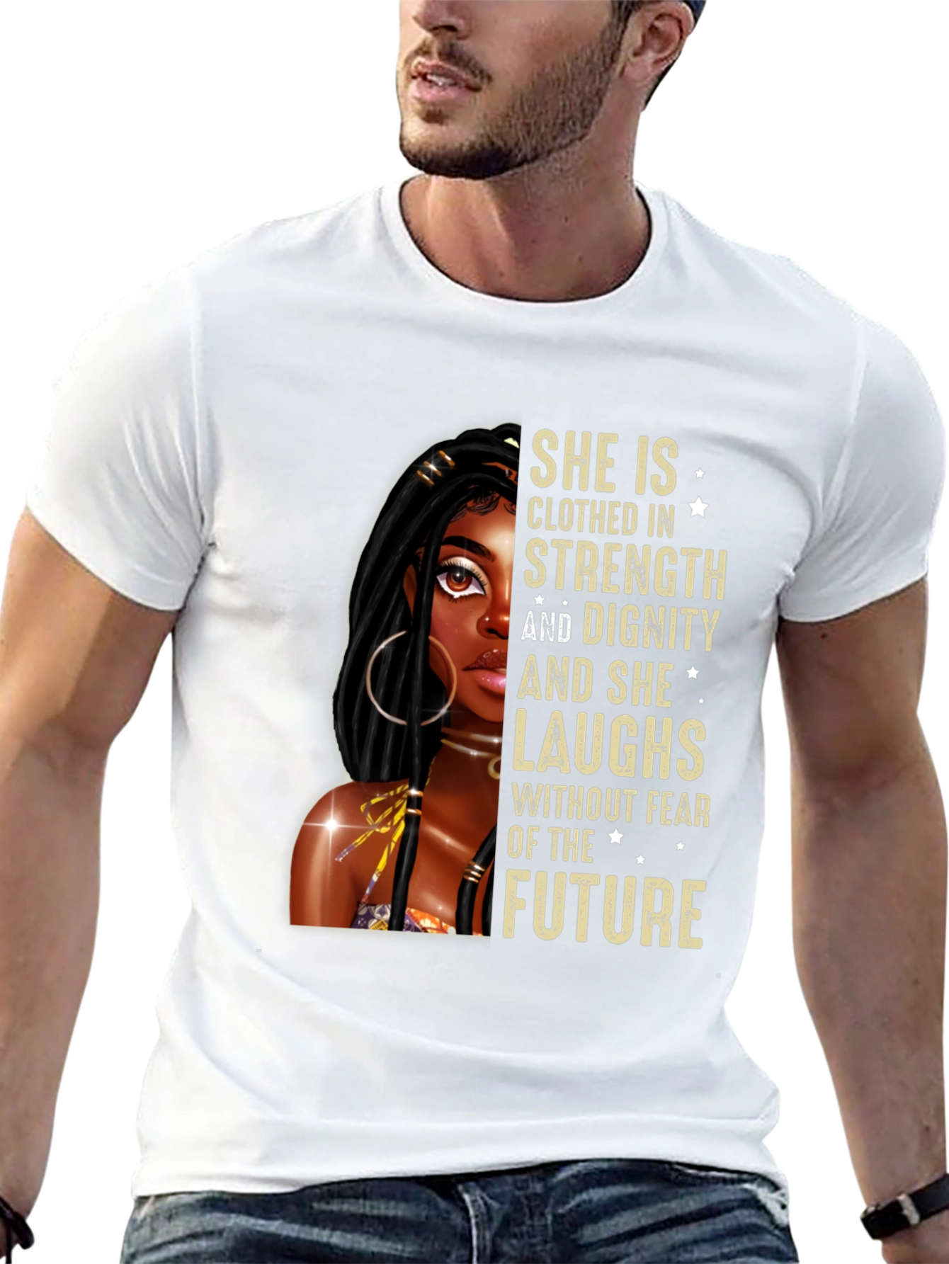 Black Strength & Dignity Graphic T-Shirt view 13