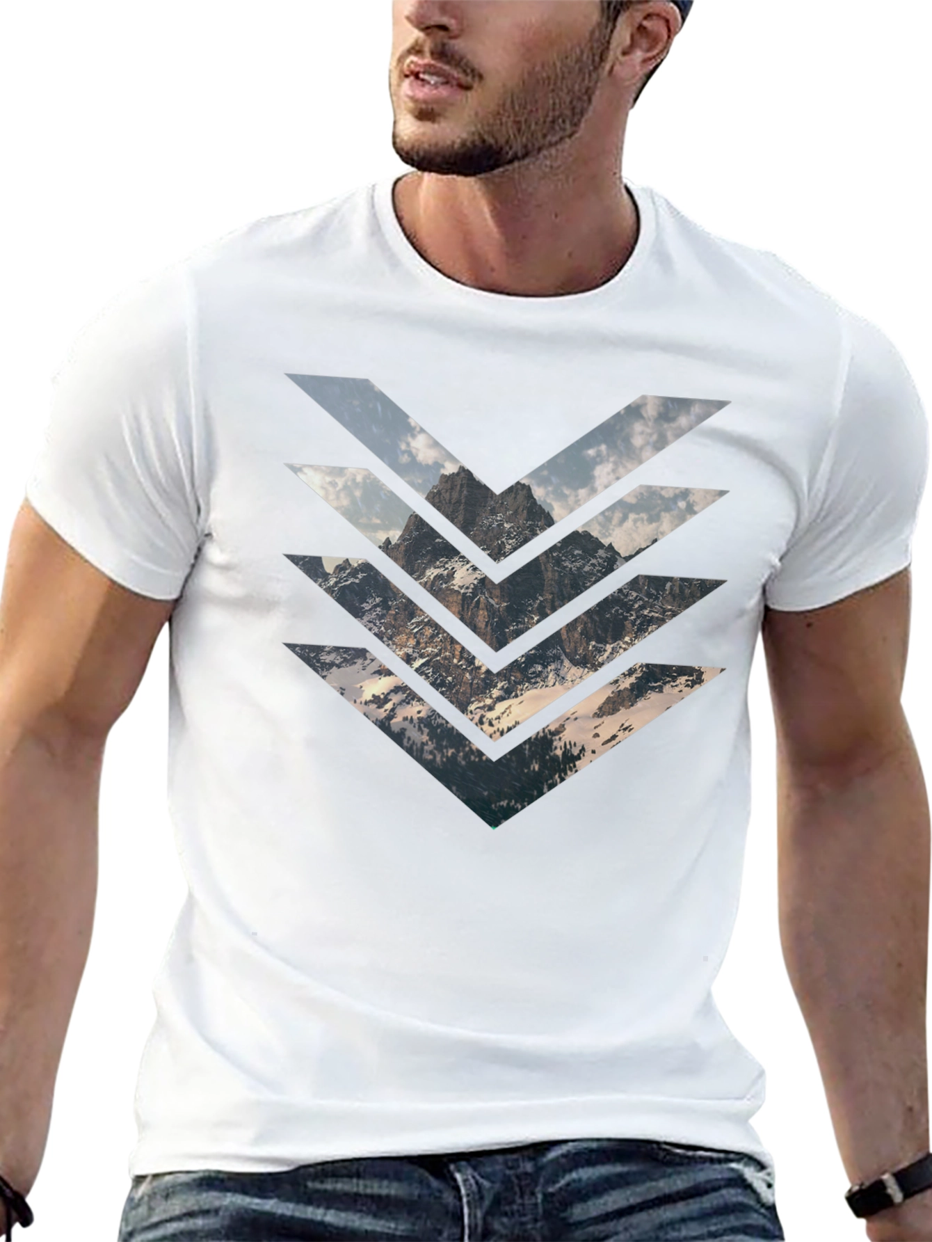 Black Mountain Arrow Graphic Black T-Shirt view 13