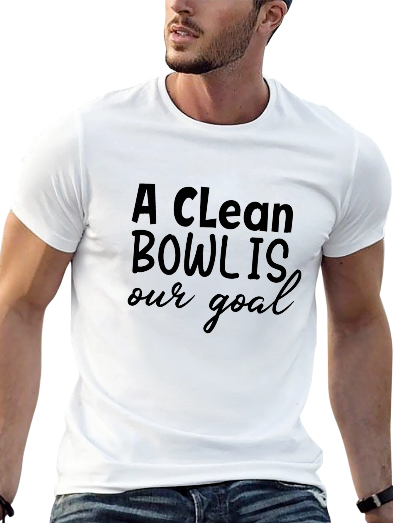 Black A Clean Bowl Is Our Goal Black T-Shirt view 13