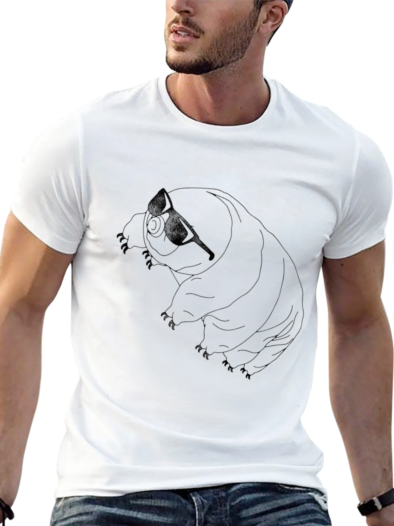 Black Cool Tardigrade Black T-Shirt view 13