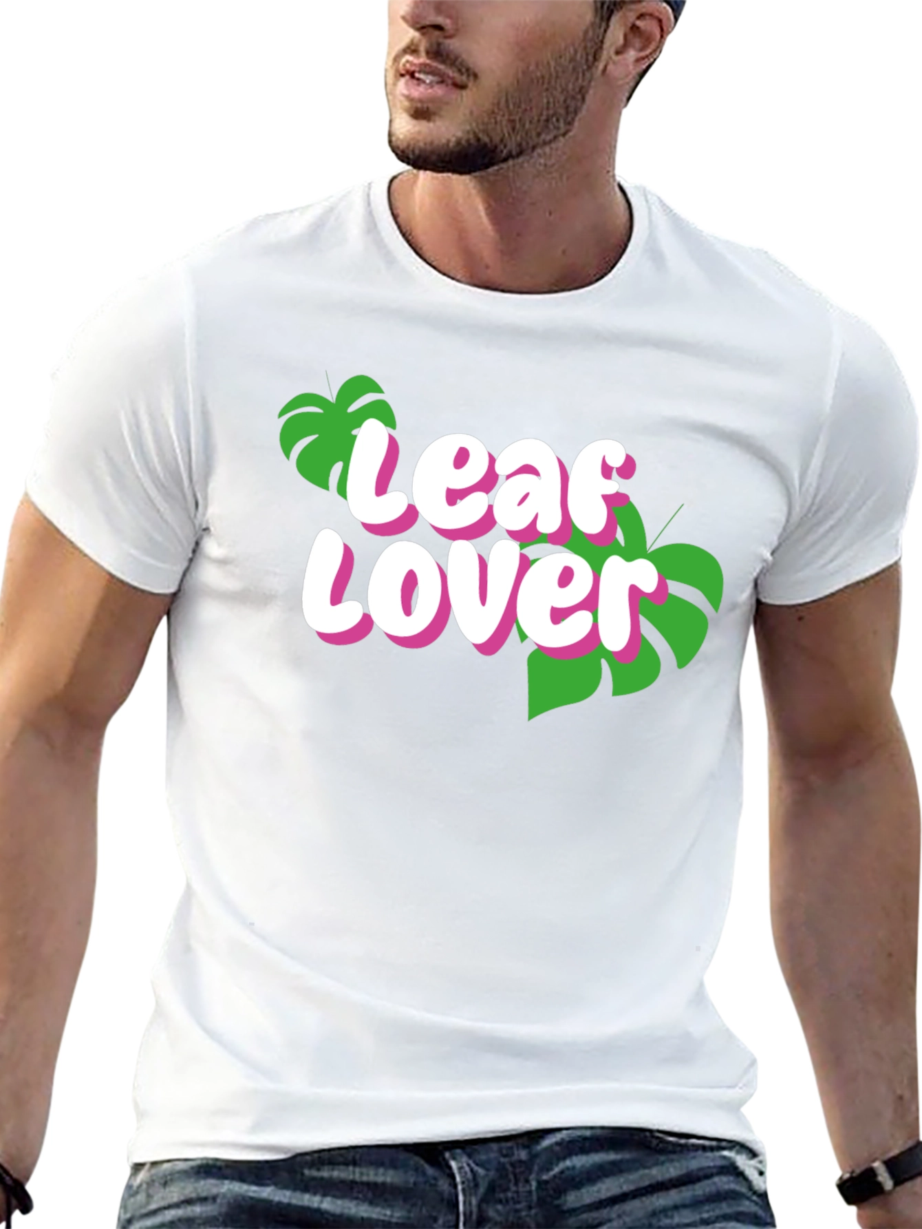 Black Leaf Lover Graphic T-Shirt - Nature Enthusiast Tee view 13