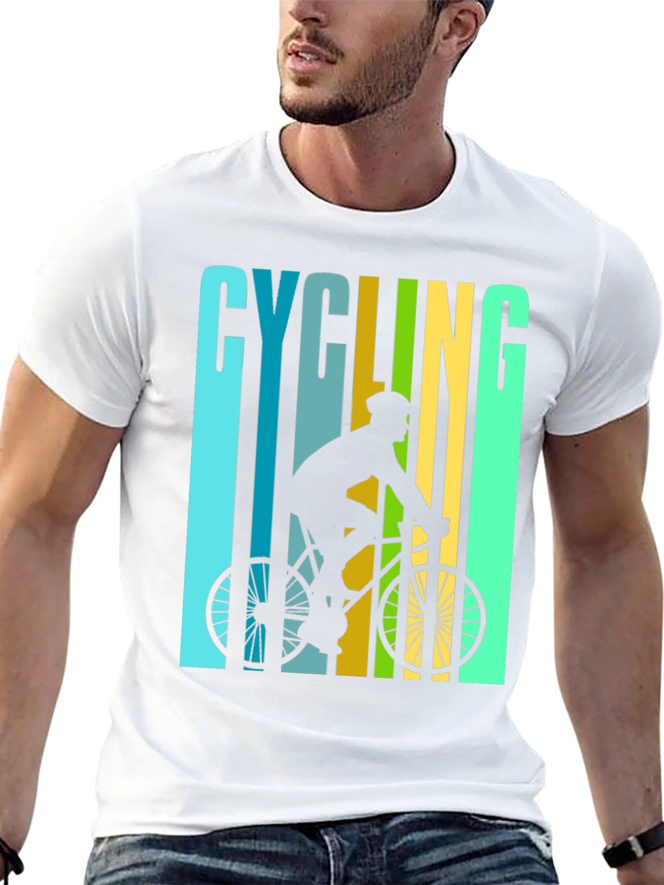 Black Cycling Graphic T-Shirt - Ride in Style view 13