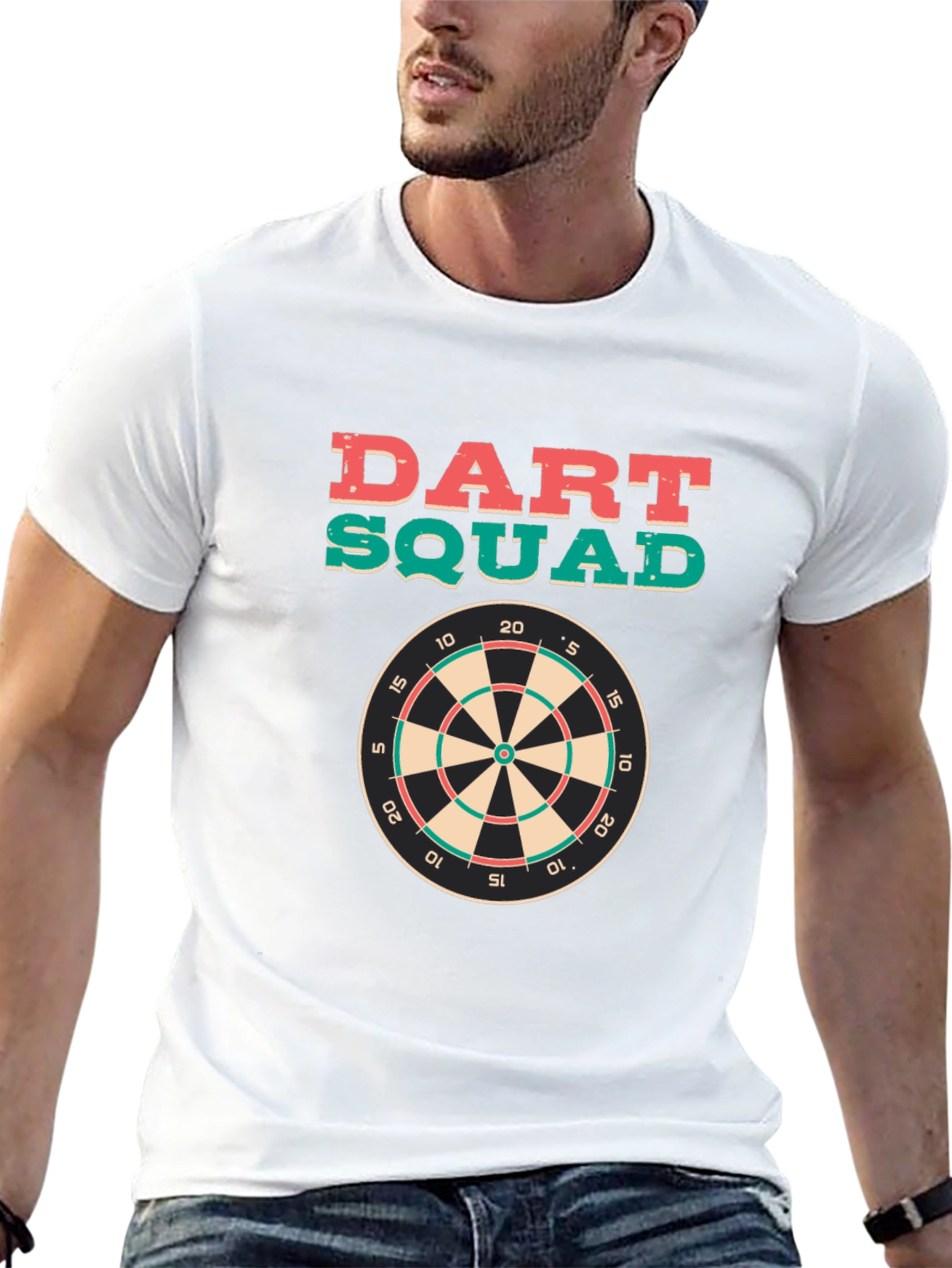 Black Dart Squad Graphic Tee - Black Cotton T-Shirt view 13