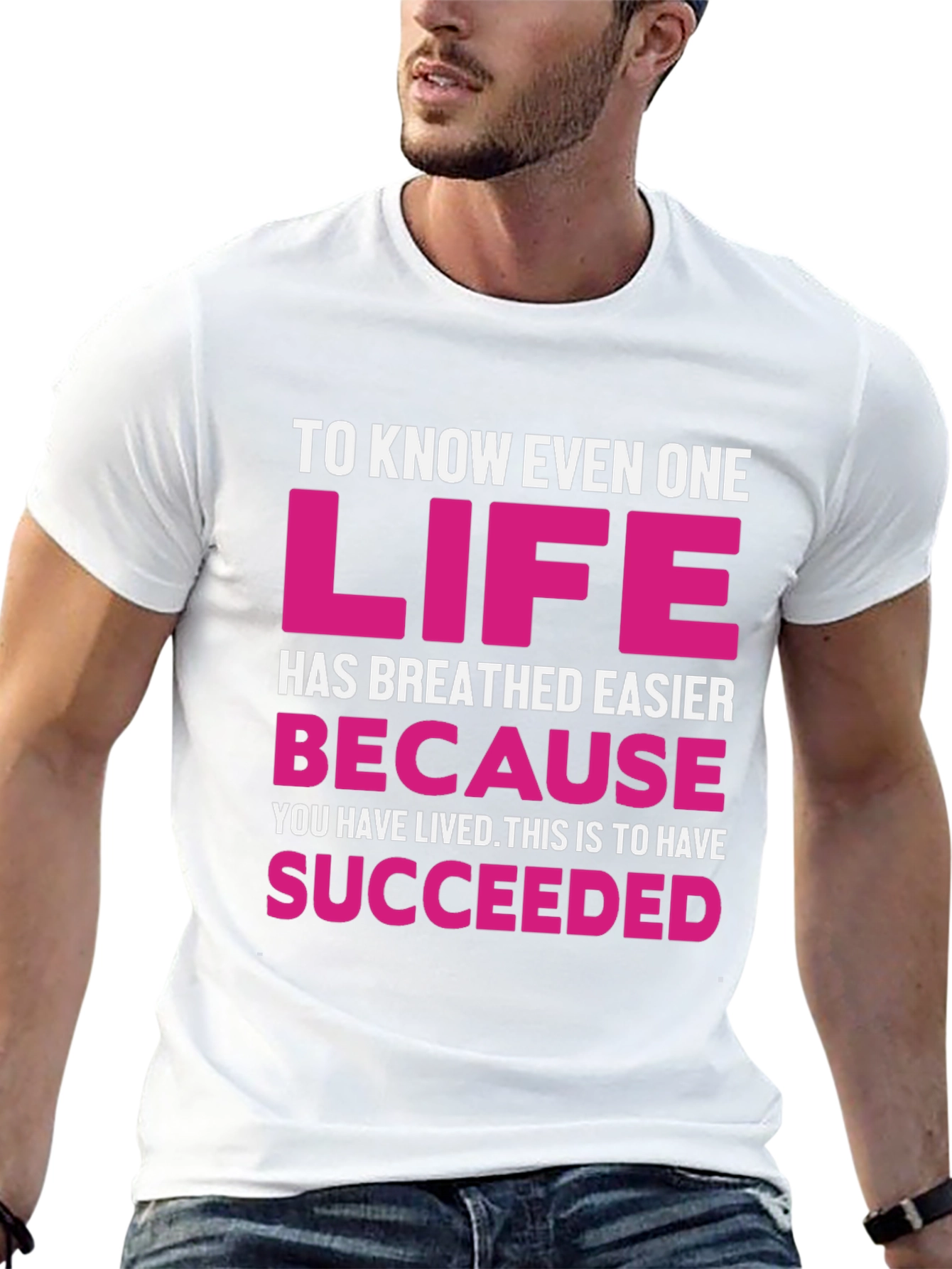 Black Inspirational Graphic Tee - Life Succeeded view 13