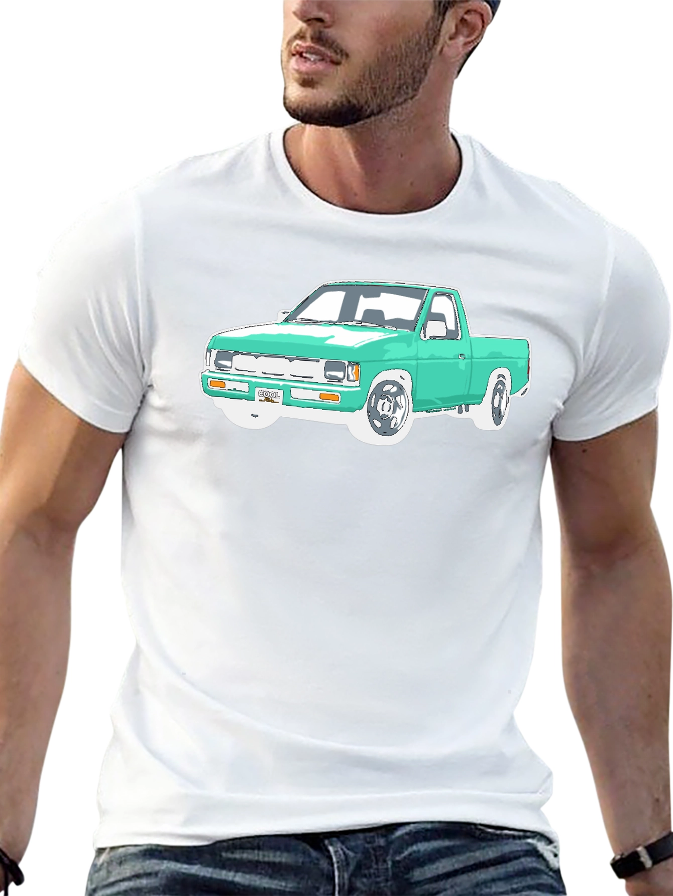 Black Truck Graphic Tee - Cool Car T-Shirt view 13