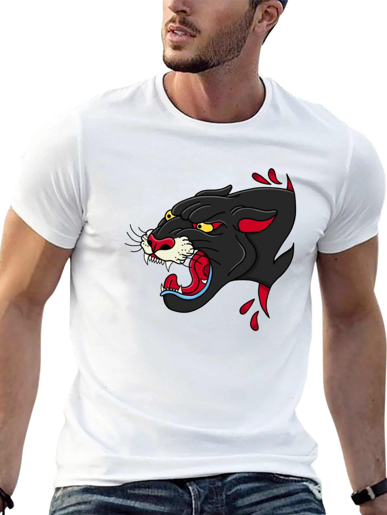 Black Black Panther Graphic Tee - Fierce Style view 13