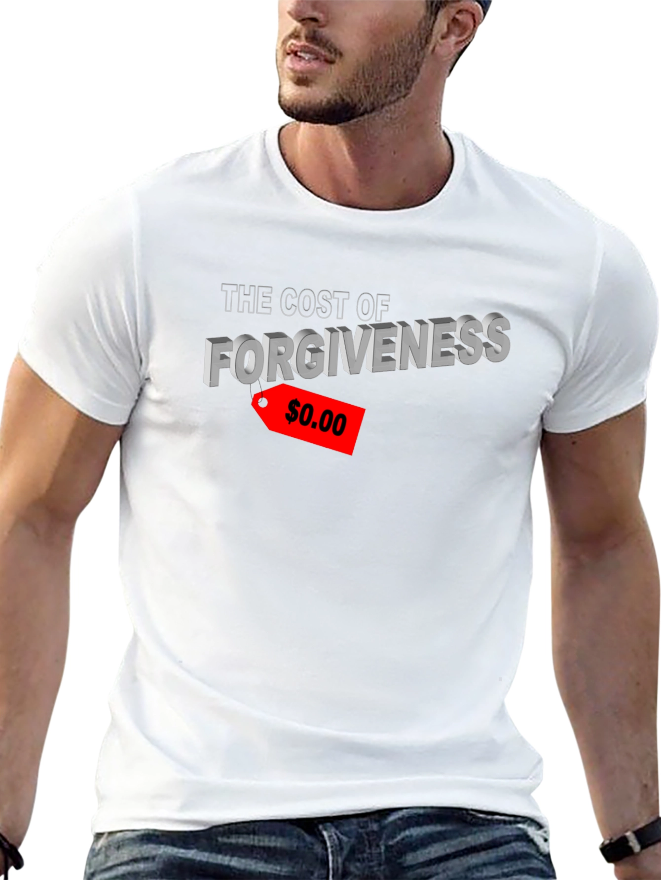 Black Forgiveness Cost Graphic T-Shirt view 13