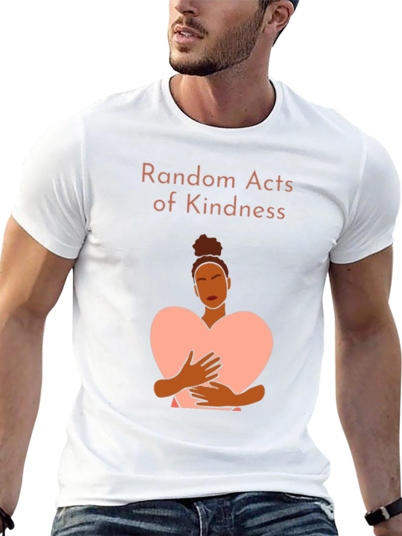 Black Random Acts of Kindness Graphic Tee view 13